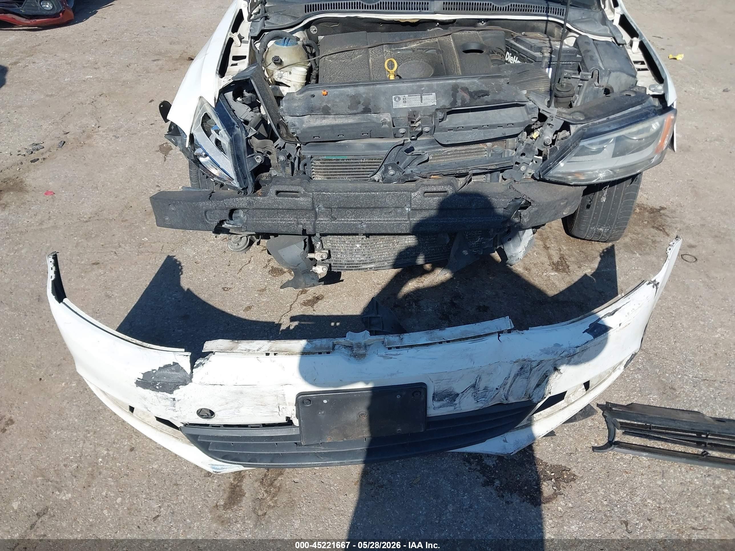 2011 Volkswagen Jetta 2.5l Se White vin: 3VWDZ7AJ0BM360387