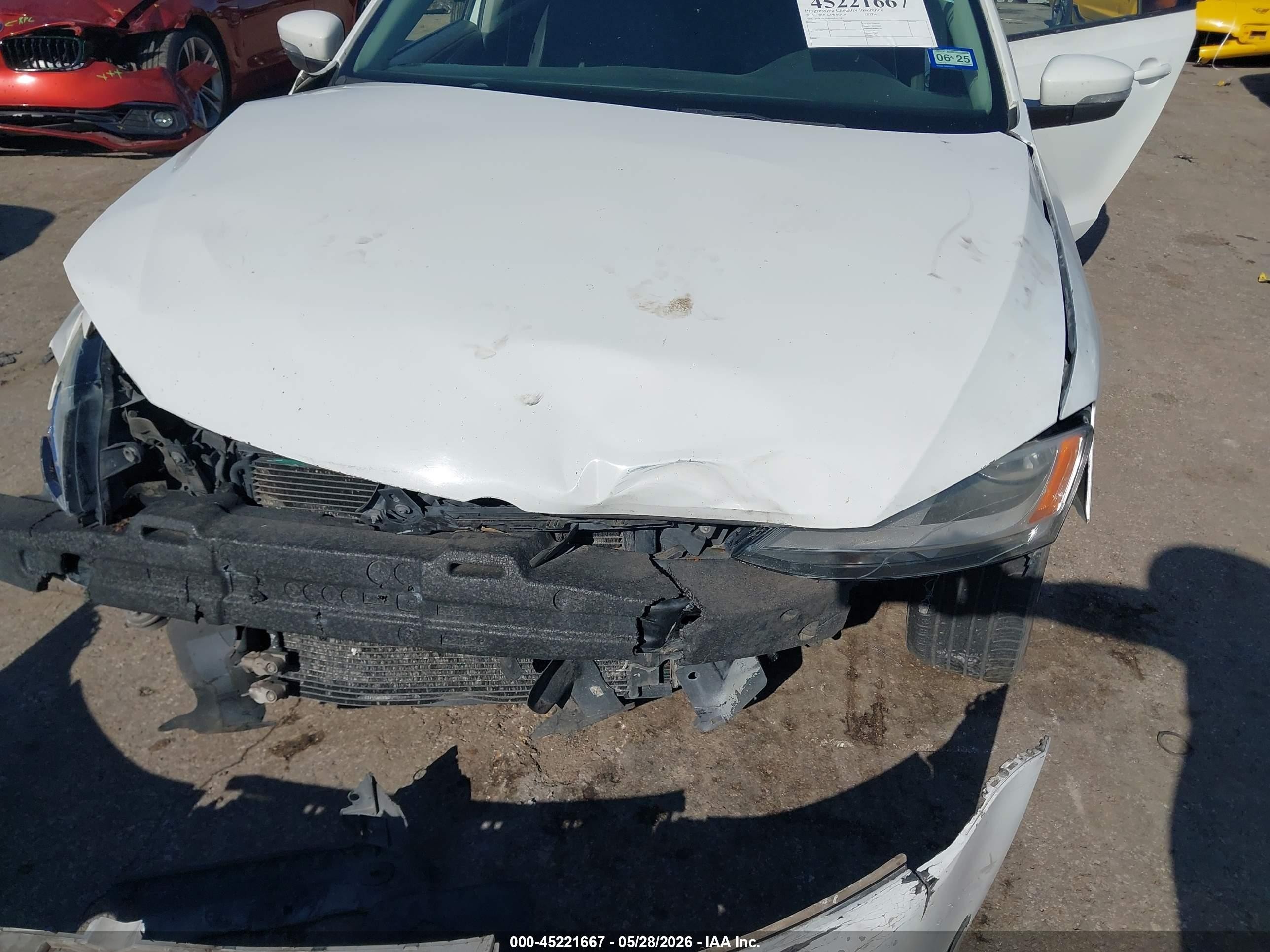 2011 Volkswagen Jetta 2.5l Se White vin: 3VWDZ7AJ0BM360387