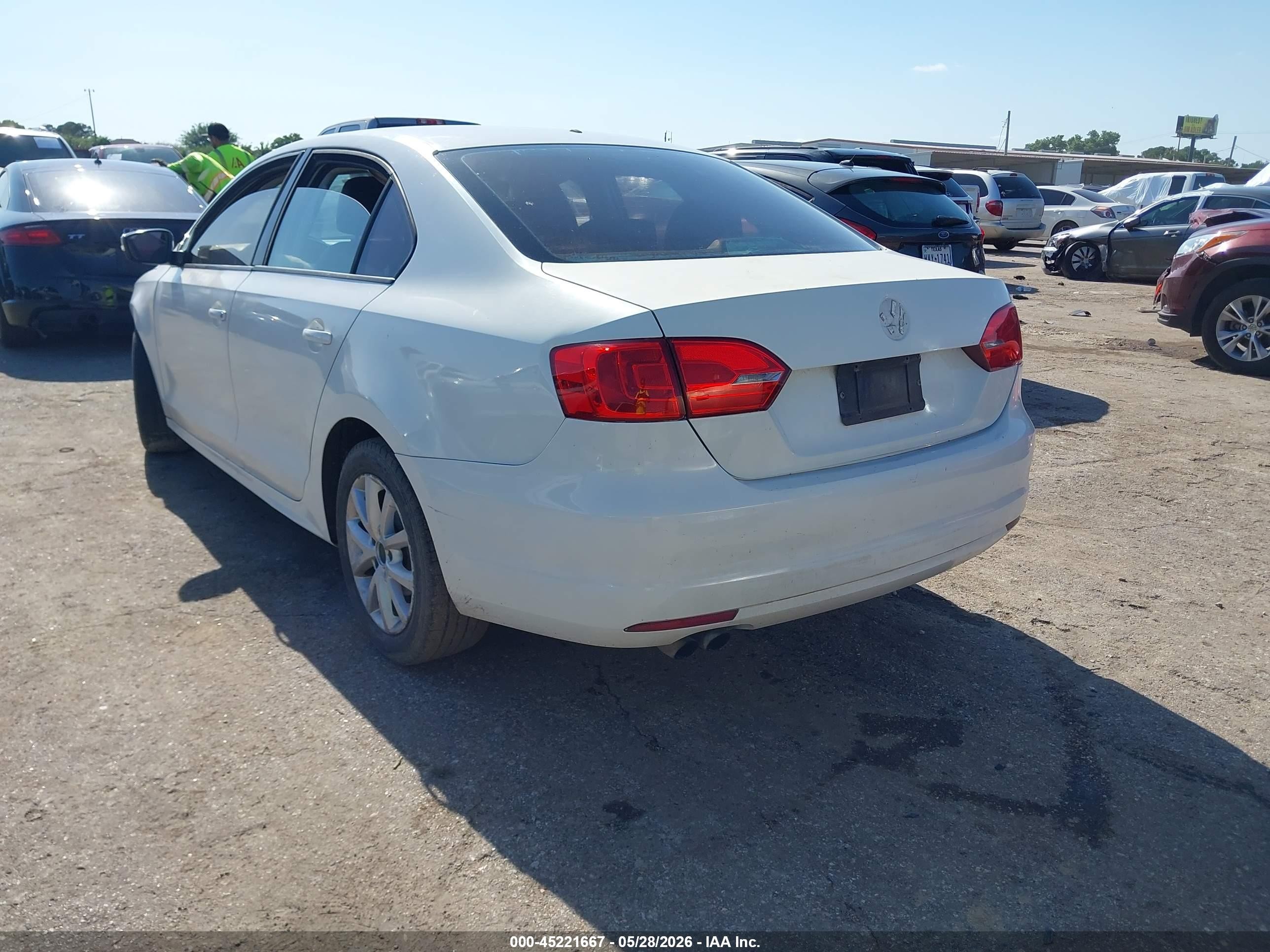2011 Volkswagen Jetta 2.5l Se White vin: 3VWDZ7AJ0BM360387