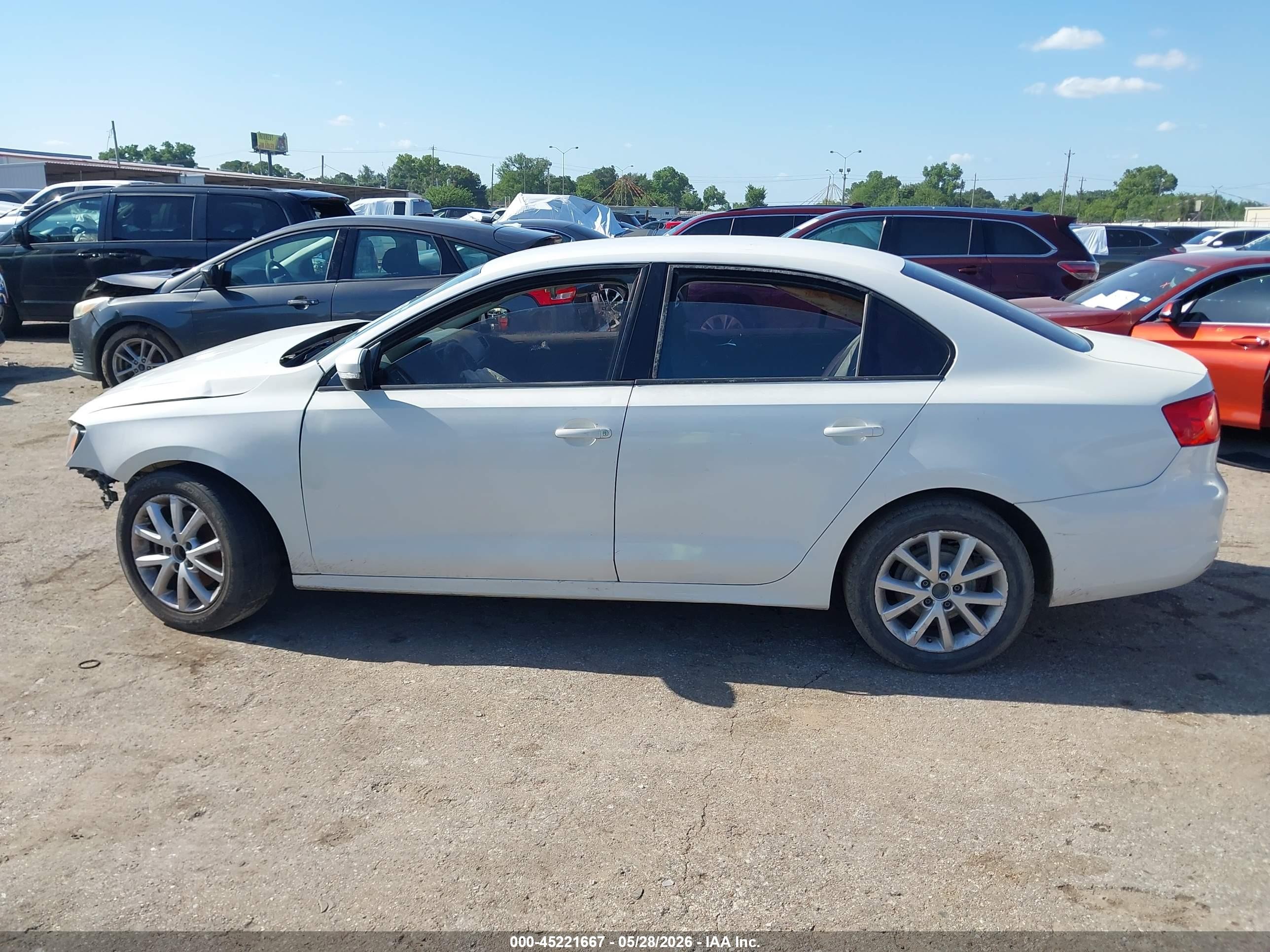 2011 Volkswagen Jetta 2.5l Se White vin: 3VWDZ7AJ0BM360387