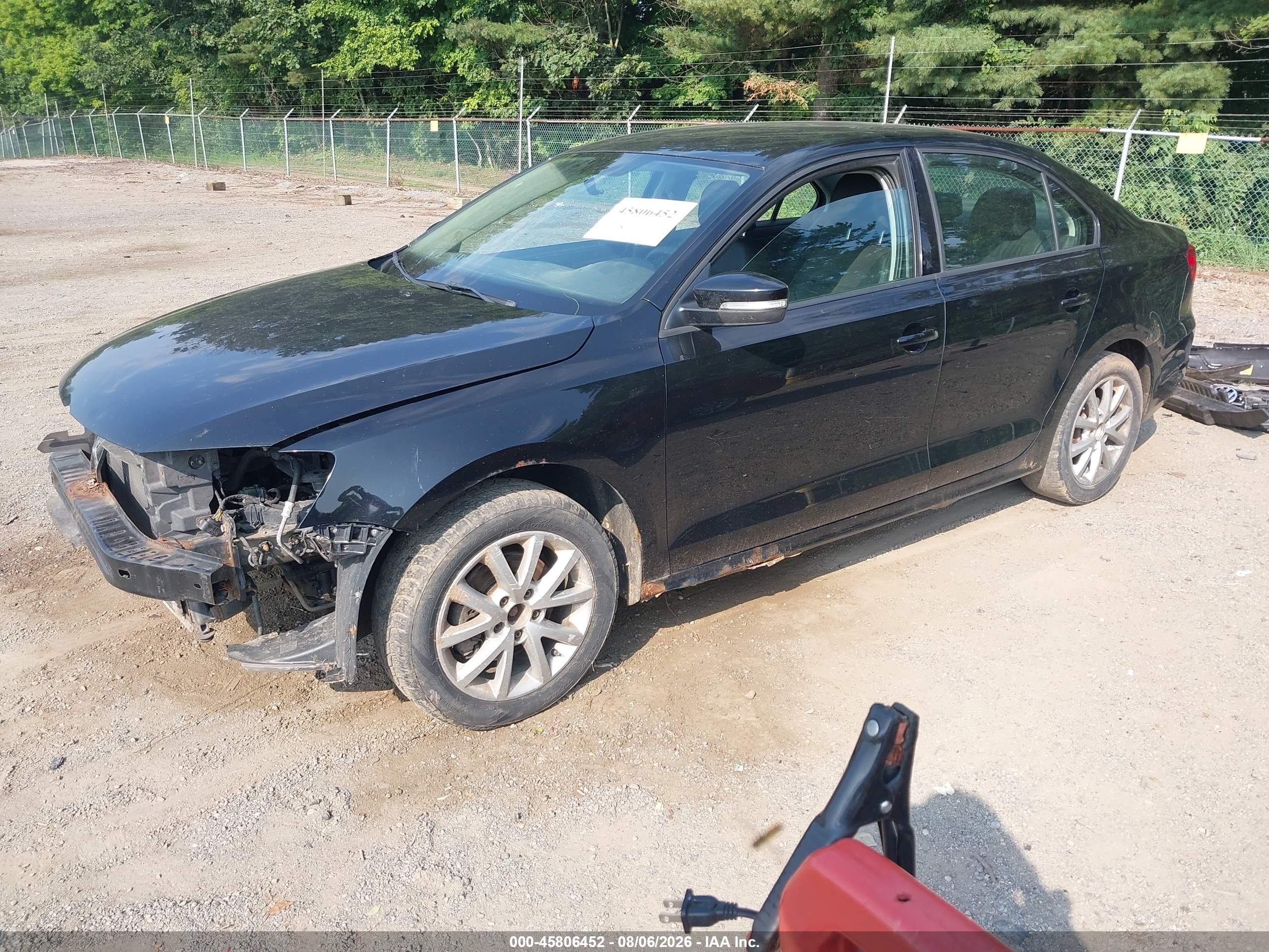 2011 Volkswagen Jetta 2.5l Se Black vin: 3VWDZ7AJ0BM382339