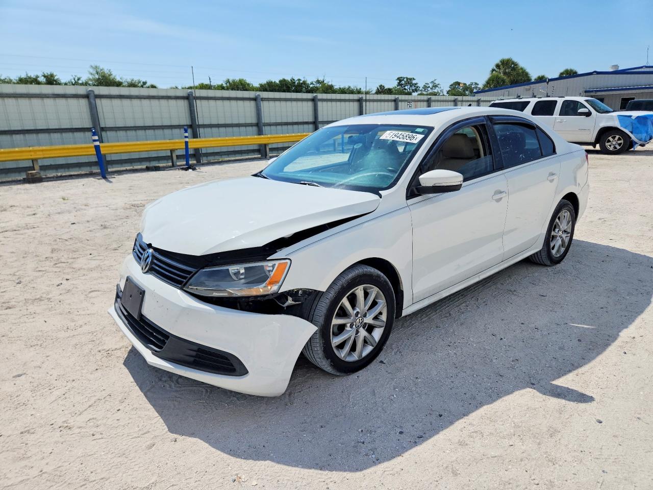 2011 Volkswagen Jetta Se White vin: 3VWDZ7AJ1BM036834