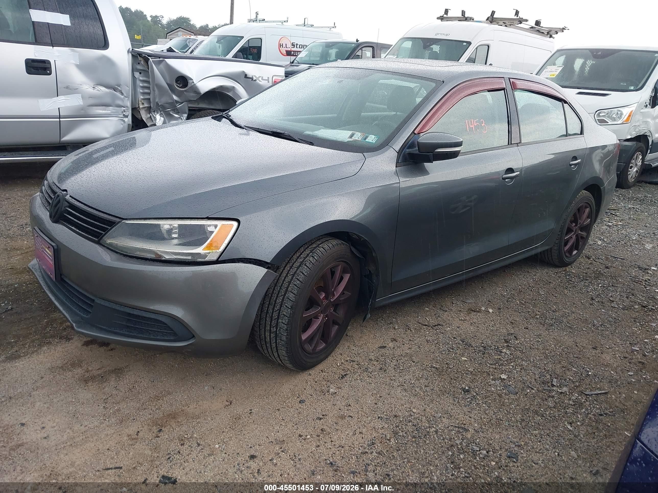 2011 Volkswagen Jetta 2.5l Se Серый vin: 3VWDZ7AJ1BM045856