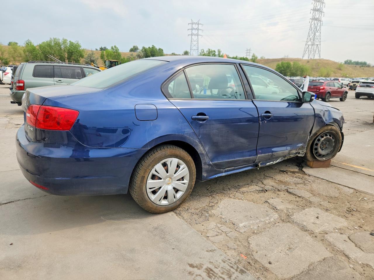 2011 Volkswagen Jetta Se Blue vin: 3VWDZ7AJ1BM048403