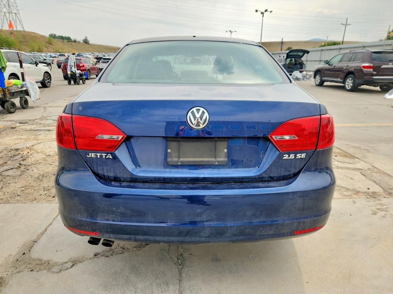 2011 Volkswagen Jetta Se Blue vin: 3VWDZ7AJ1BM048403