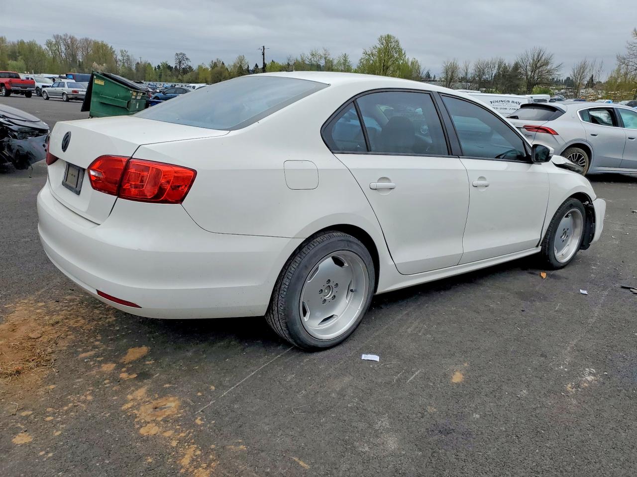 2011 Volkswagen Jetta Se White vin: 3VWDZ7AJ1BM100175