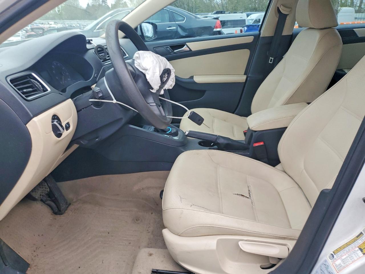 2011 Volkswagen Jetta Se White vin: 3VWDZ7AJ1BM100175