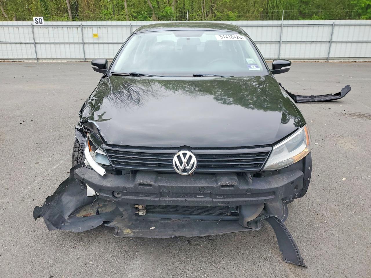 2011 Volkswagen Jetta Se Black vin: 3VWDZ7AJ1BM304829