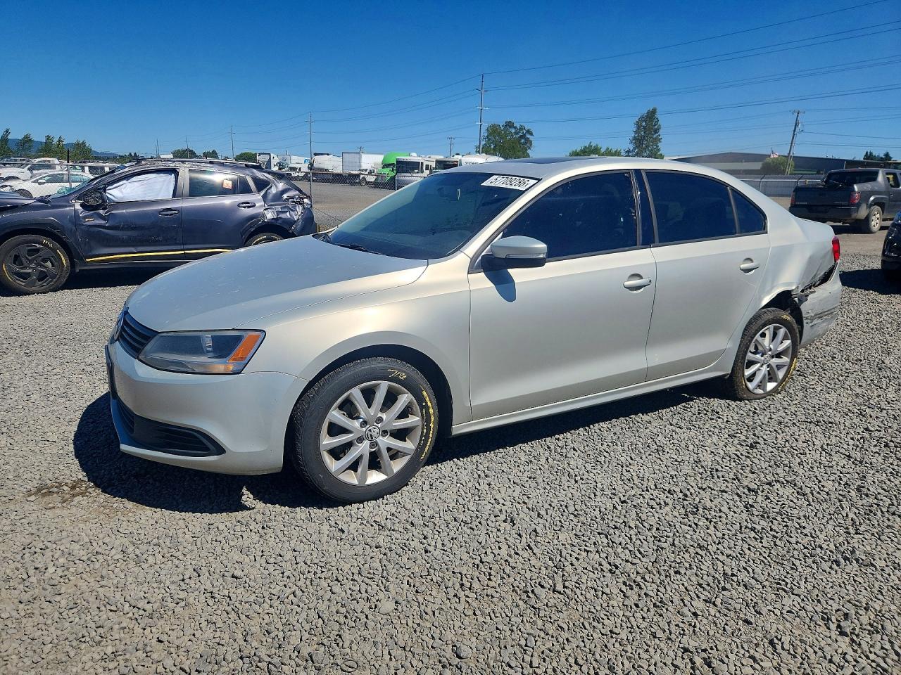 2011 Volkswagen Jetta Se Серебряный vin: 3VWDZ7AJ1BM330797