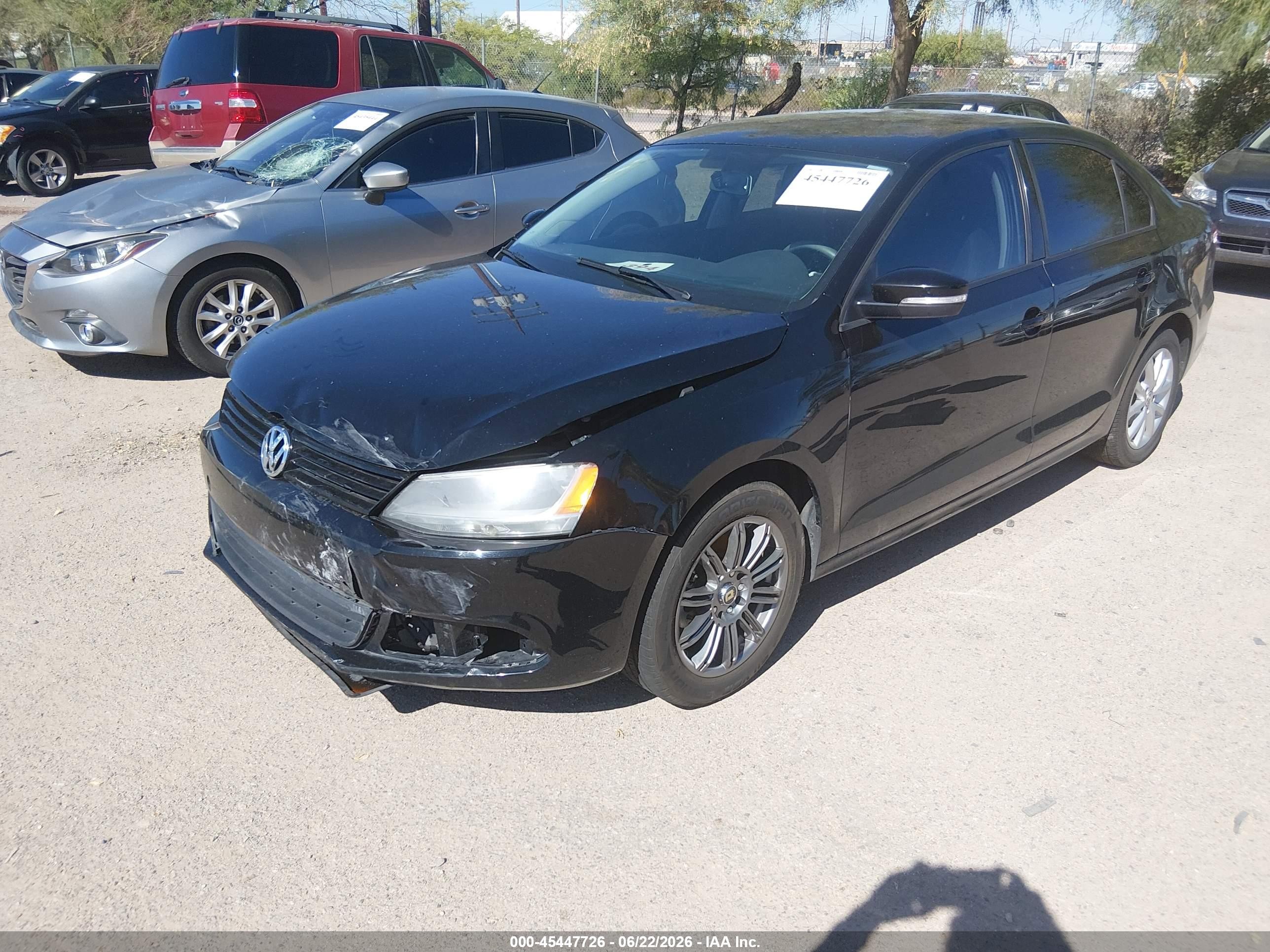 2011 Volkswagen Jetta 2.5l Se Черный vin: 3VWDZ7AJ1BM342013