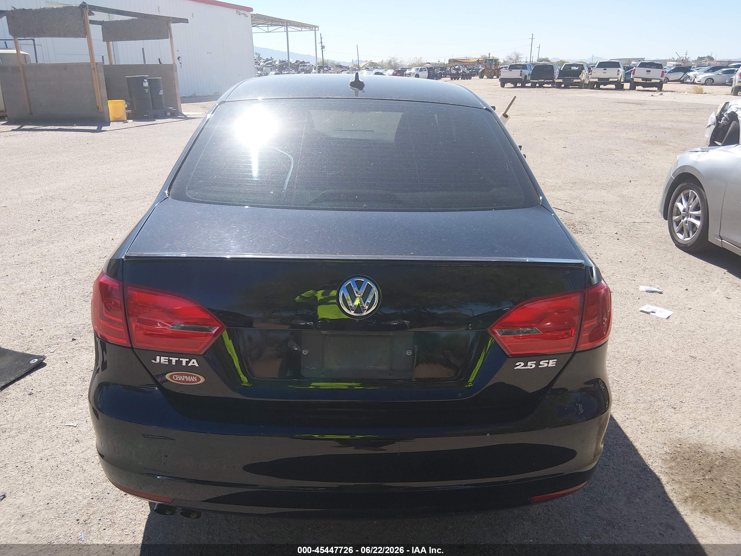 2011 Volkswagen Jetta 2.5l Se Черный vin: 3VWDZ7AJ1BM342013