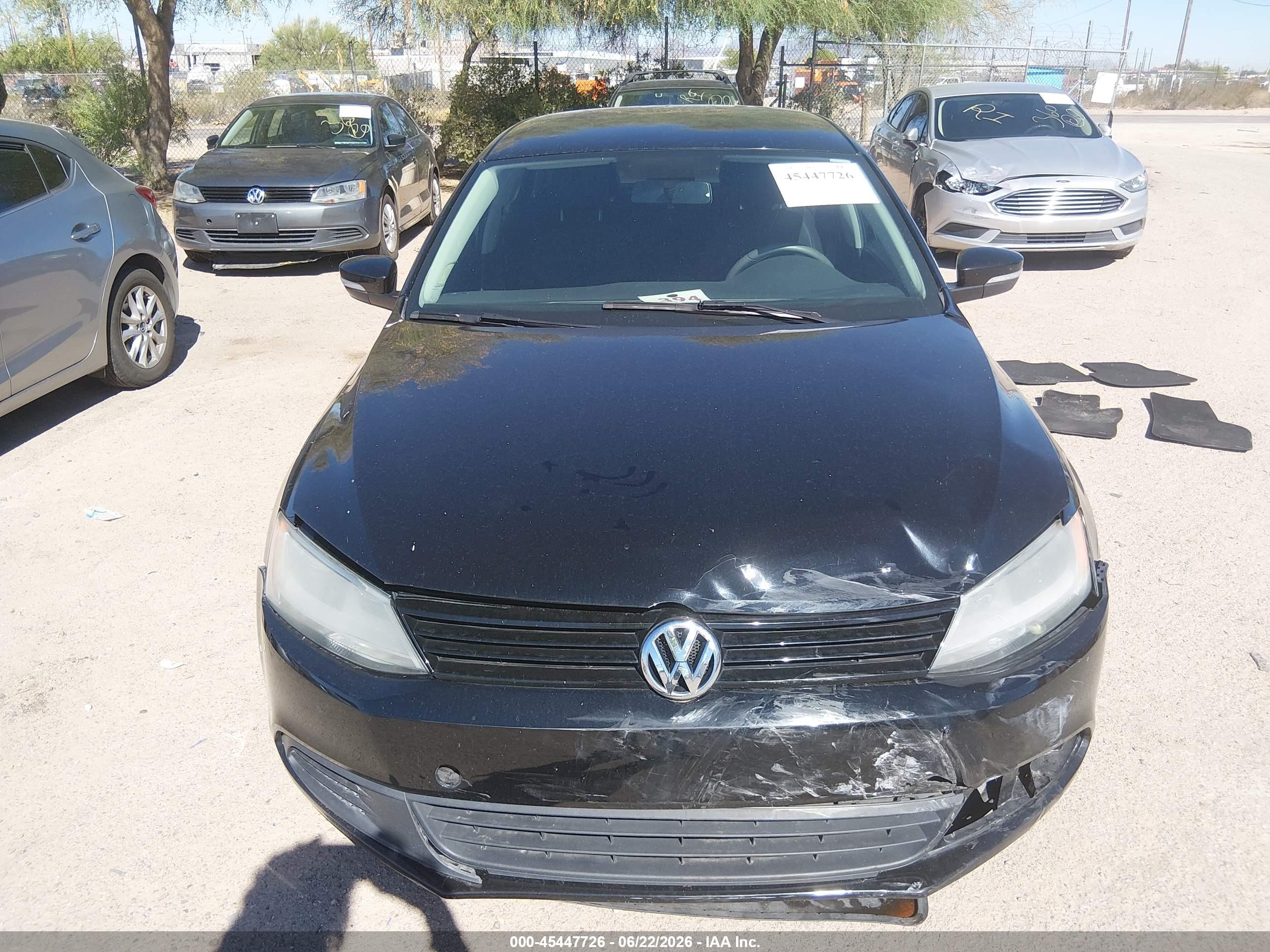 2011 Volkswagen Jetta 2.5l Se Черный vin: 3VWDZ7AJ1BM342013