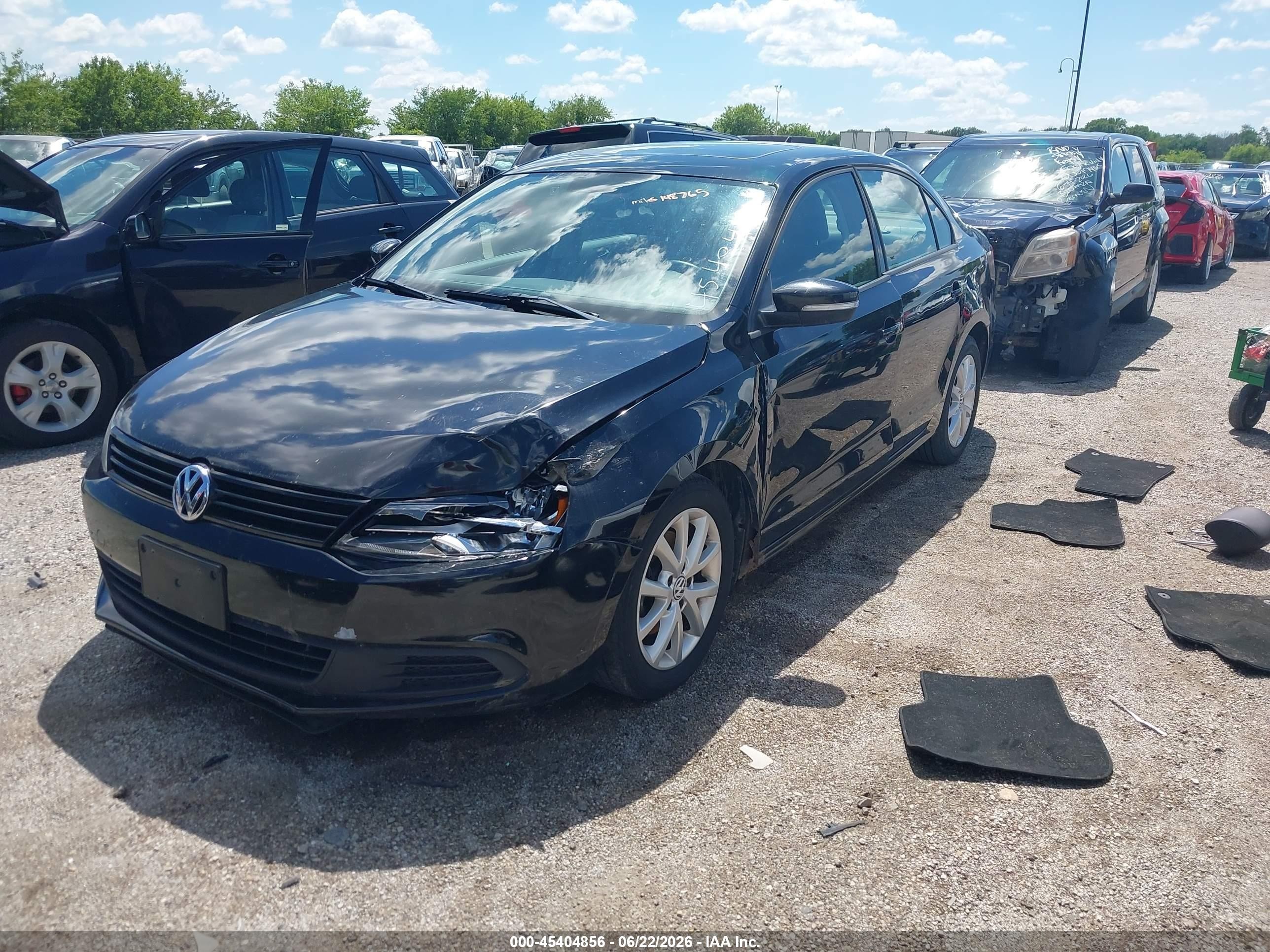 2011 Volkswagen Jetta 2.5l Se Черный vin: 3VWDZ7AJ2BM039998