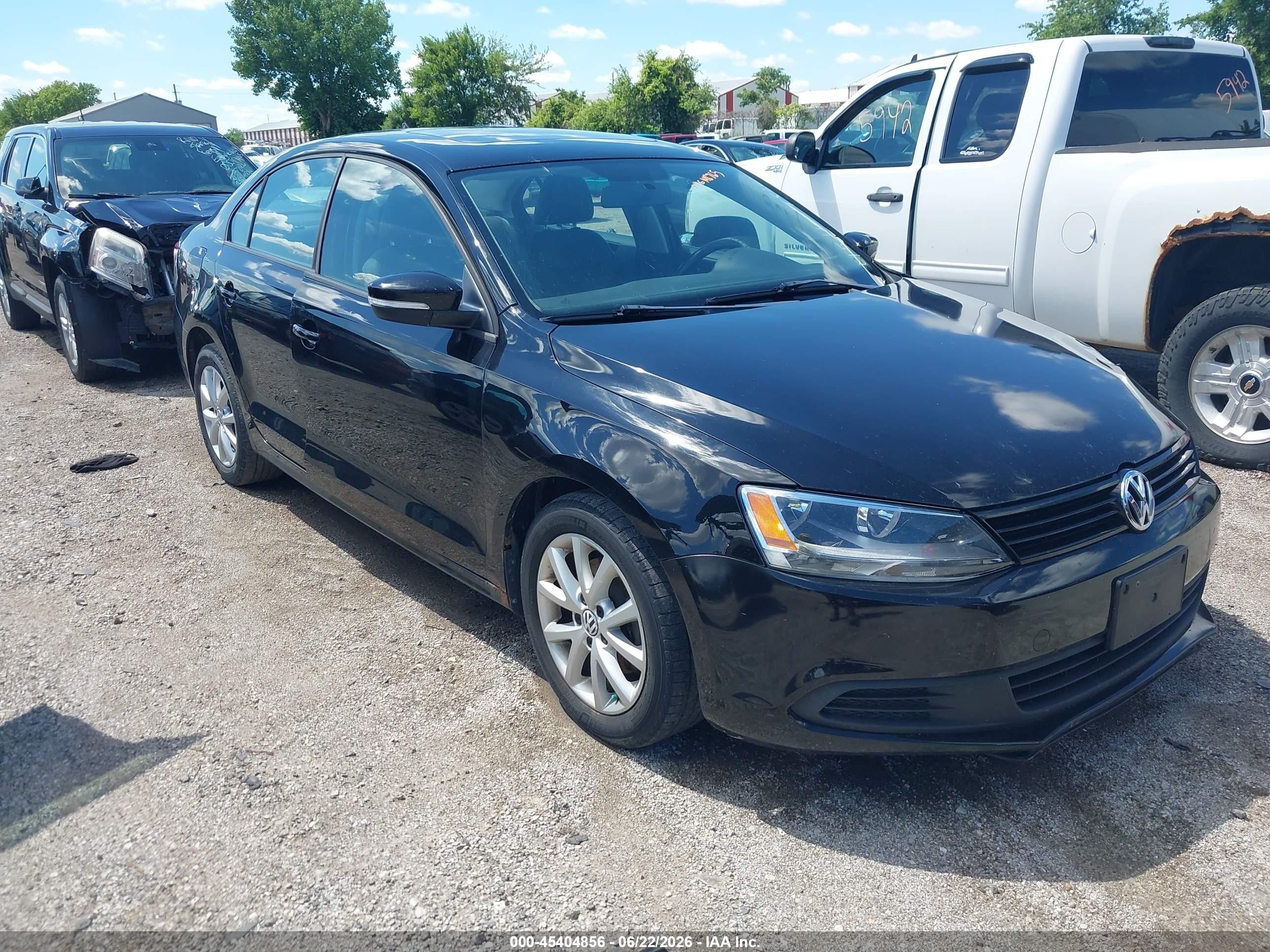 2011 Volkswagen Jetta 2.5l Se Черный vin: 3VWDZ7AJ2BM039998