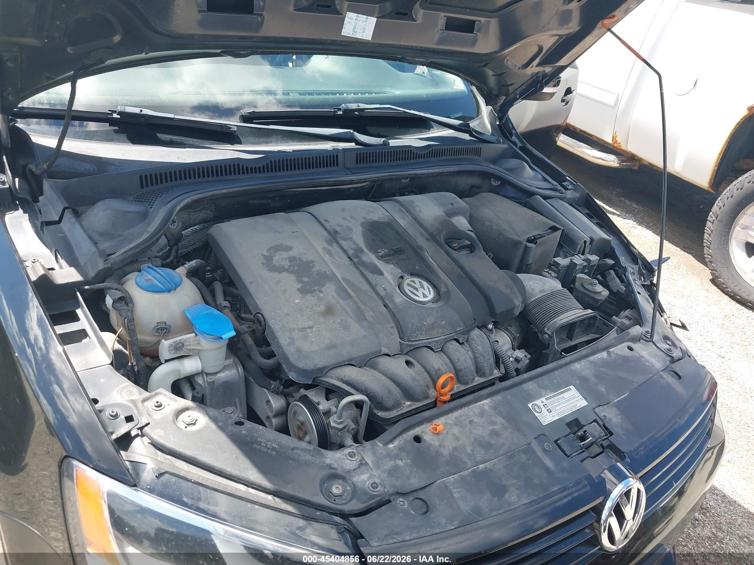 2011 Volkswagen Jetta 2.5l Se Черный vin: 3VWDZ7AJ2BM039998