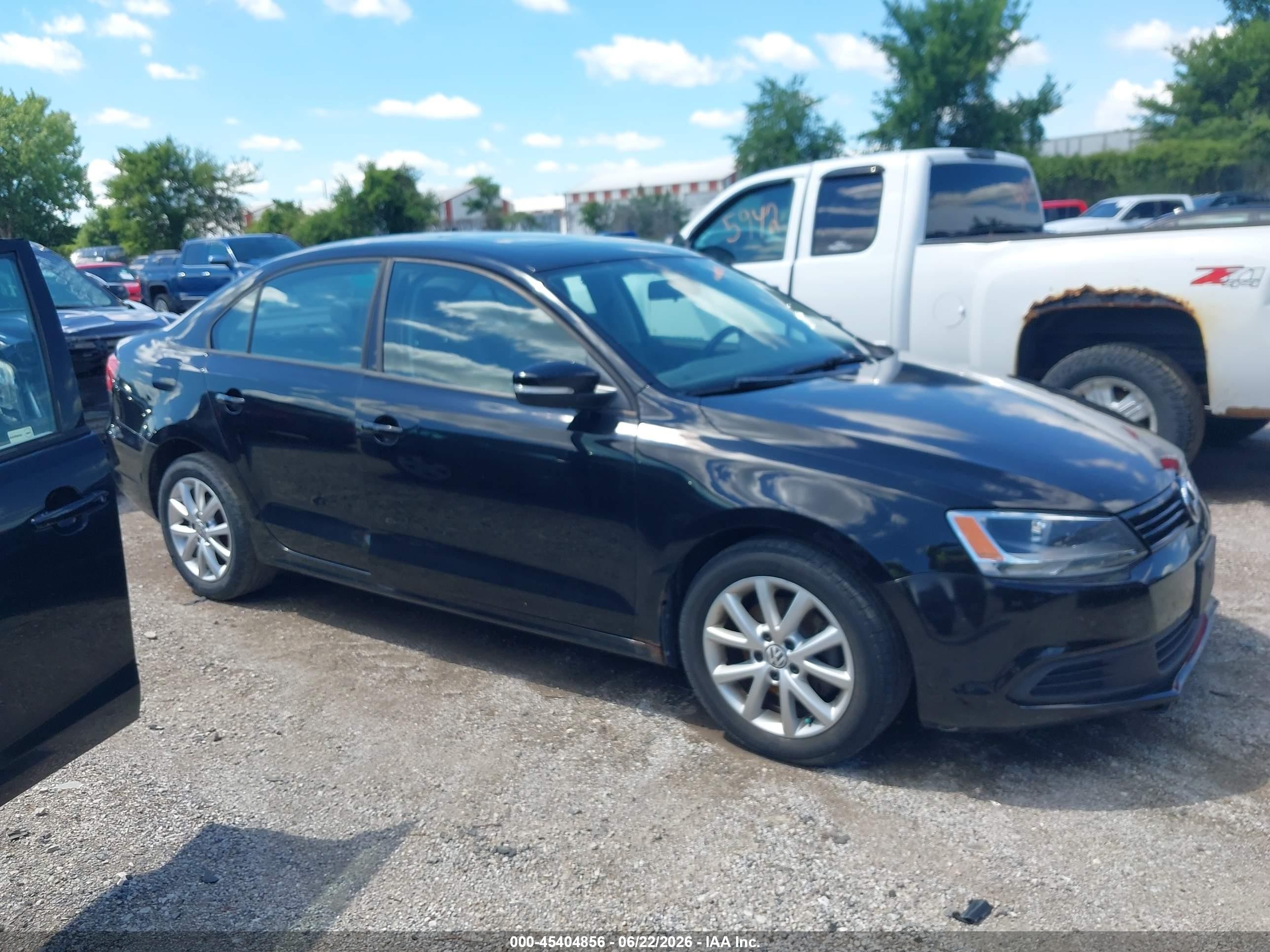 2011 Volkswagen Jetta 2.5l Se Черный vin: 3VWDZ7AJ2BM039998