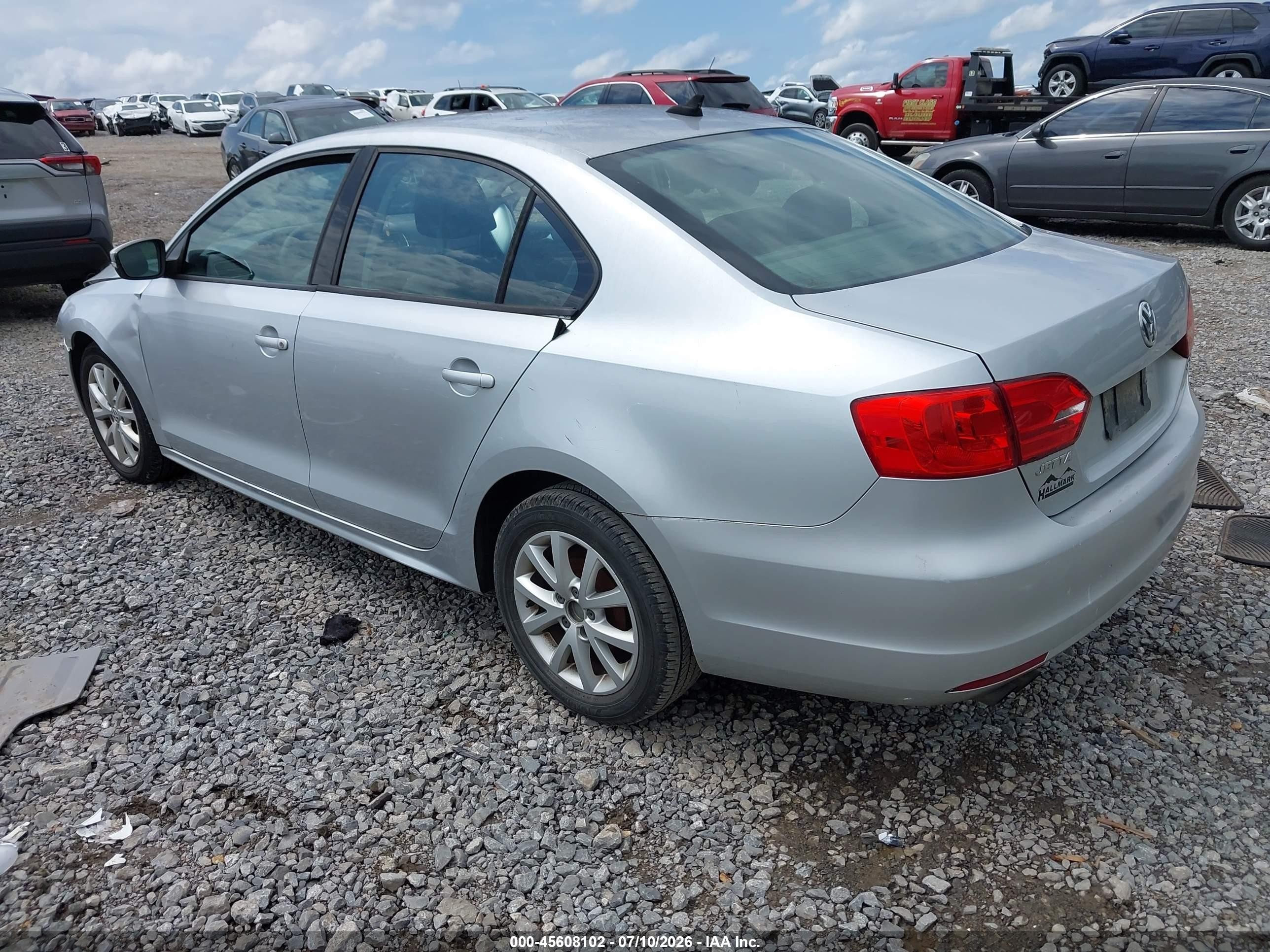 2011 Volkswagen Jetta 2.5l Se Silver vin: 3VWDZ7AJ2BM315063