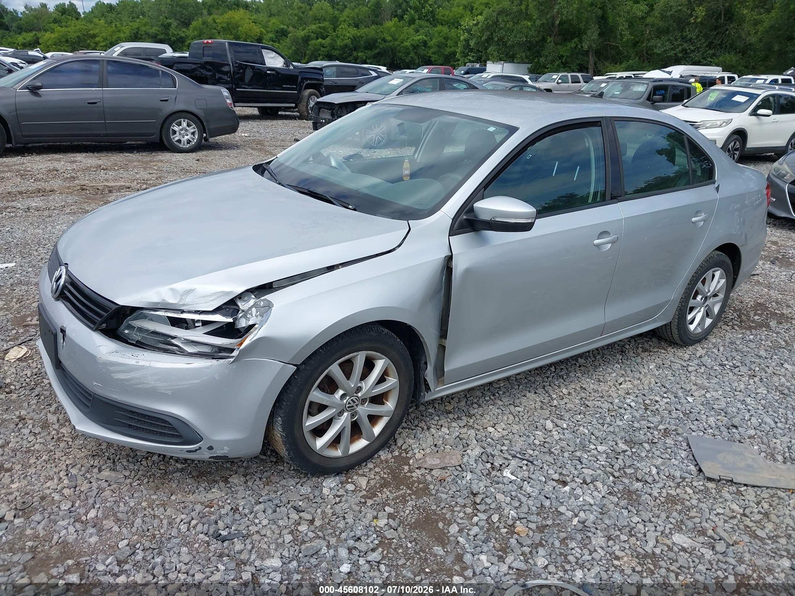 2011 Volkswagen Jetta 2.5l Se Silver vin: 3VWDZ7AJ2BM315063