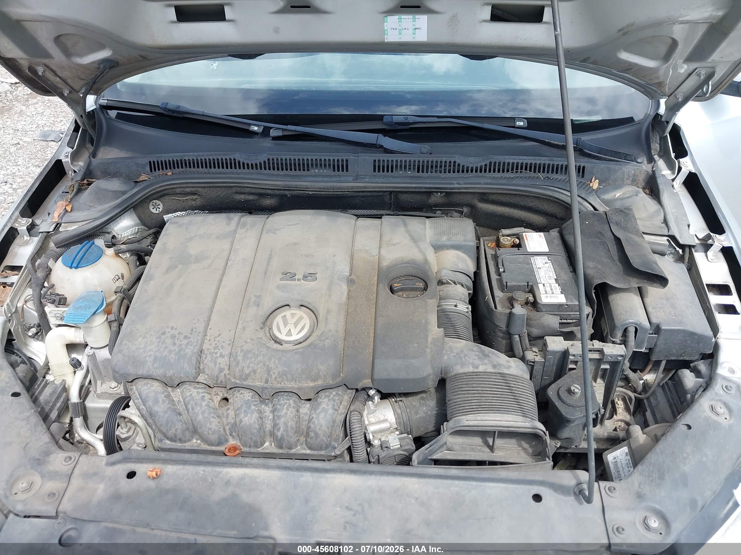 2011 Volkswagen Jetta 2.5l Se Silver vin: 3VWDZ7AJ2BM315063