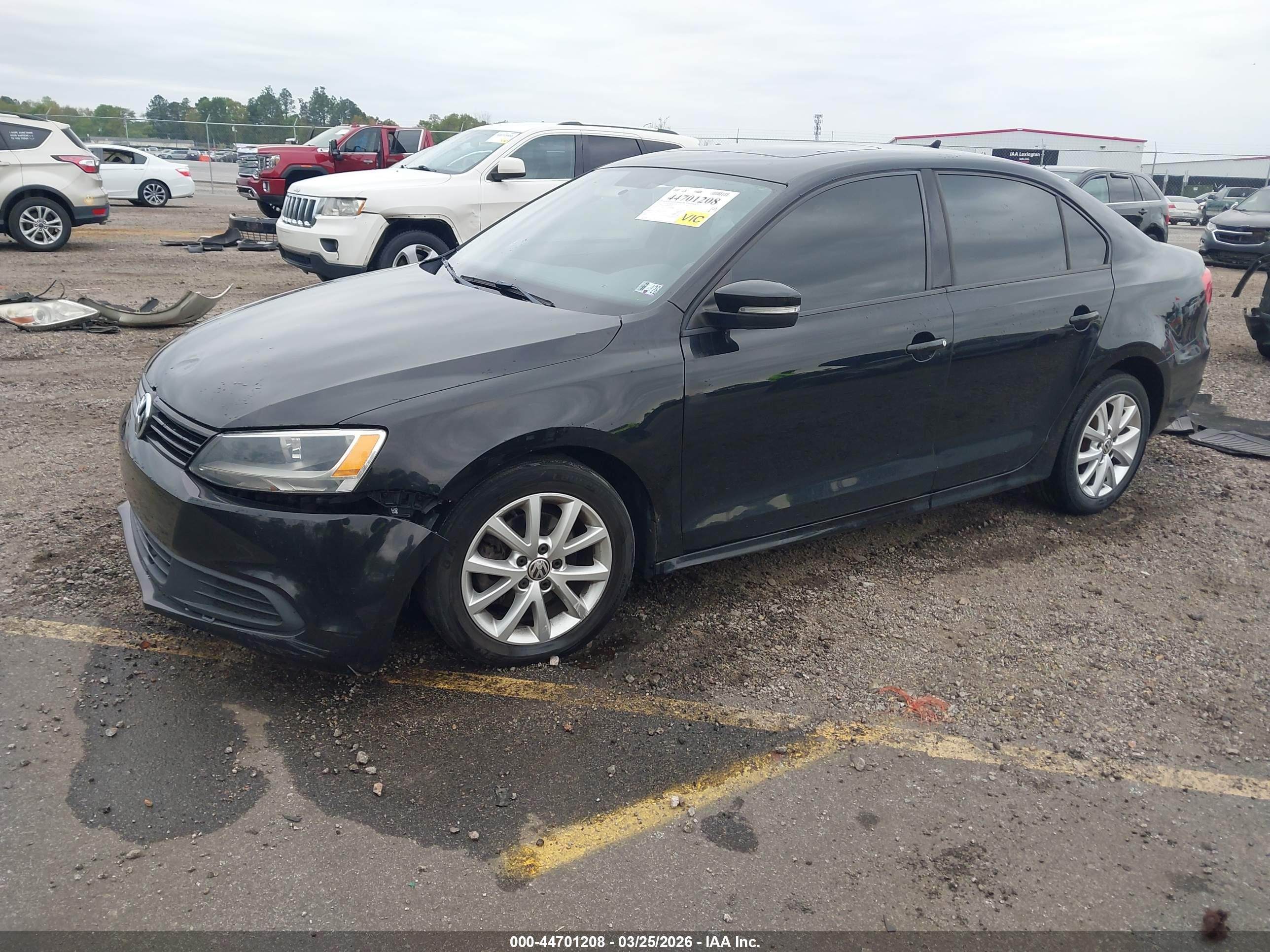 2011 Volkswagen Jetta 2.5l Se Black vin: 3VWDZ7AJ2BM334549