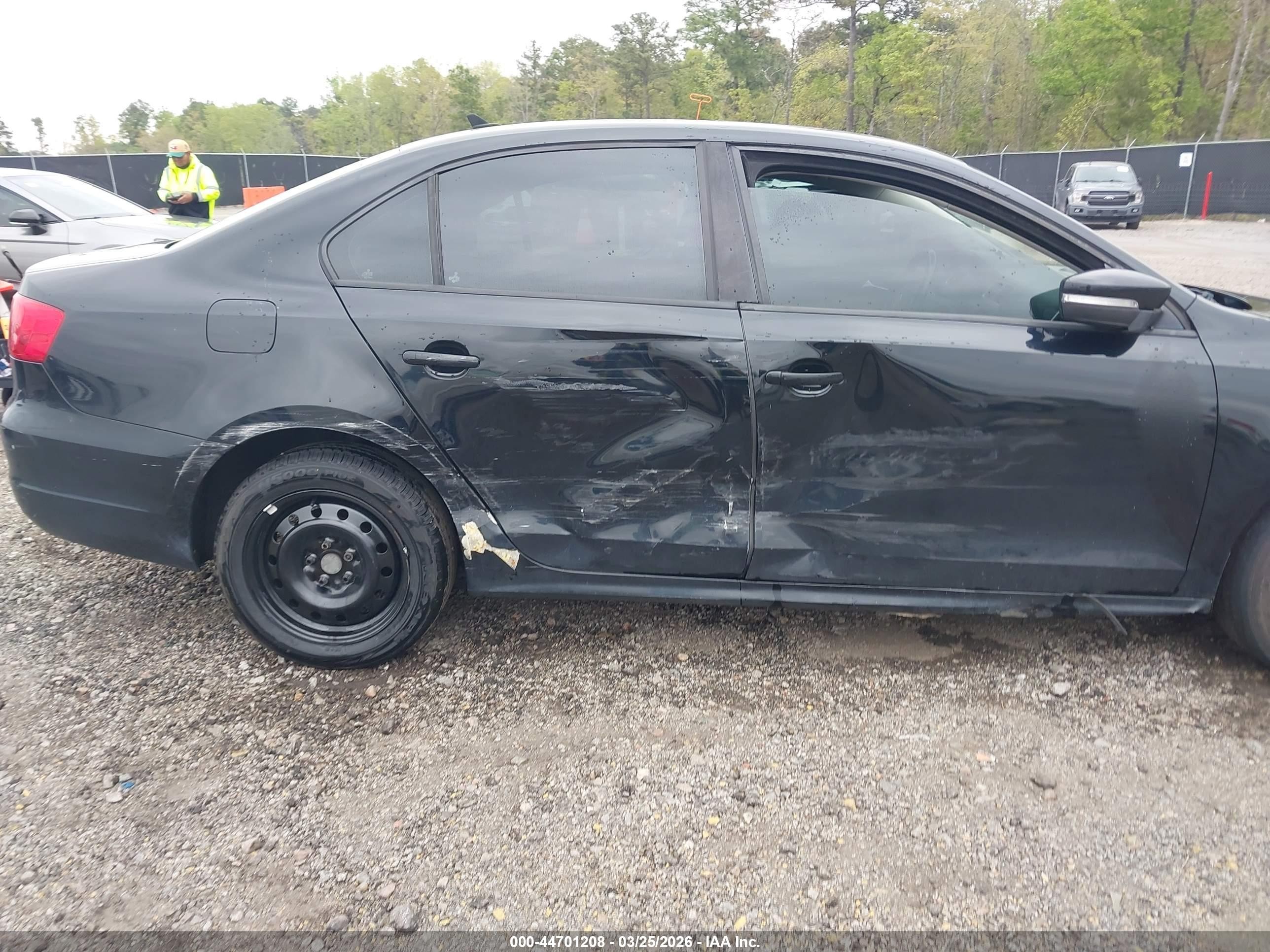 2011 Volkswagen Jetta 2.5l Se Black vin: 3VWDZ7AJ2BM334549