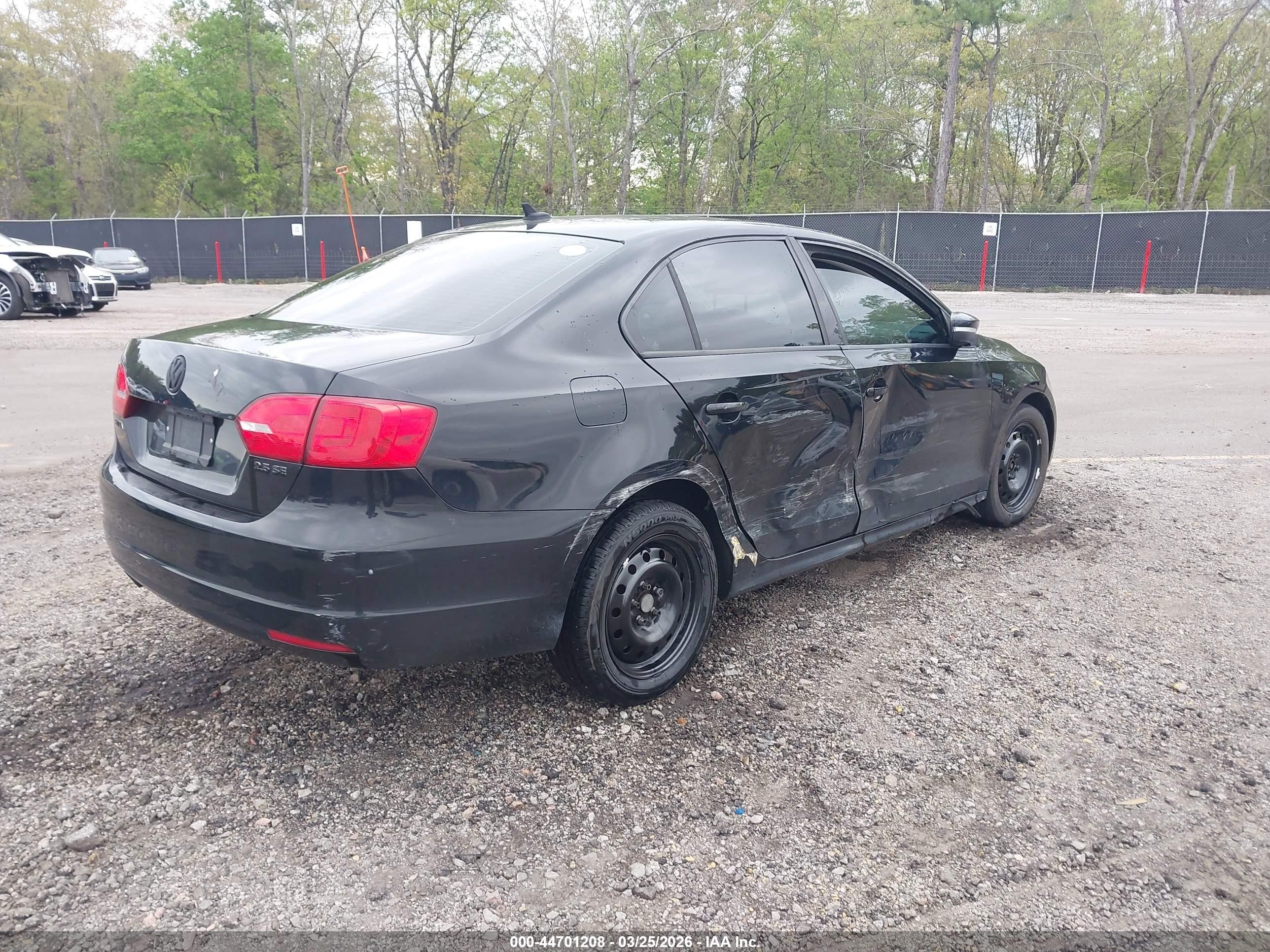 2011 Volkswagen Jetta 2.5l Se Black vin: 3VWDZ7AJ2BM334549