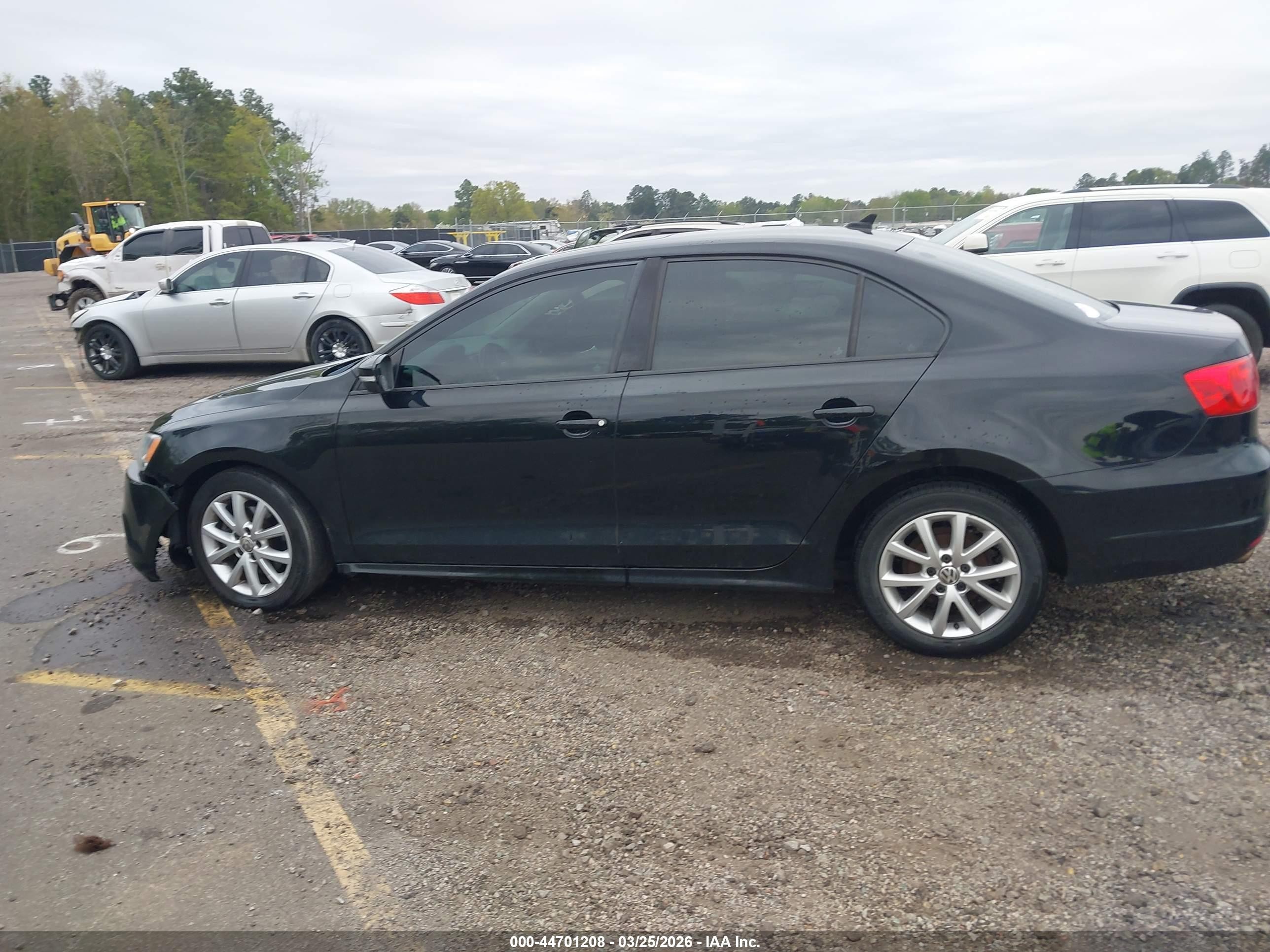2011 Volkswagen Jetta 2.5l Se Black vin: 3VWDZ7AJ2BM334549