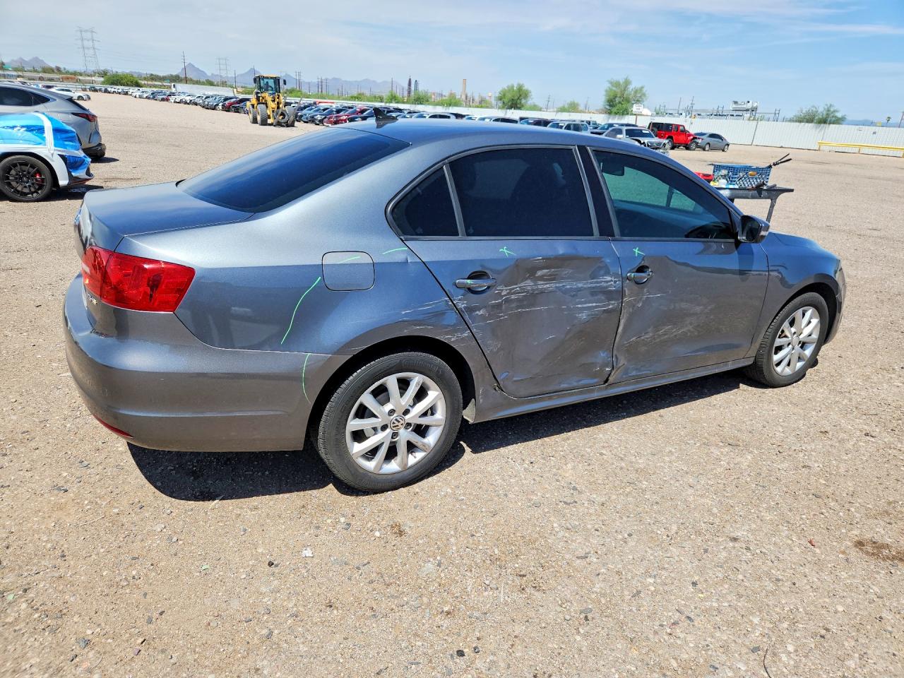 2011 Volkswagen Jetta Se Charcoal vin: 3VWDZ7AJ2BM337614