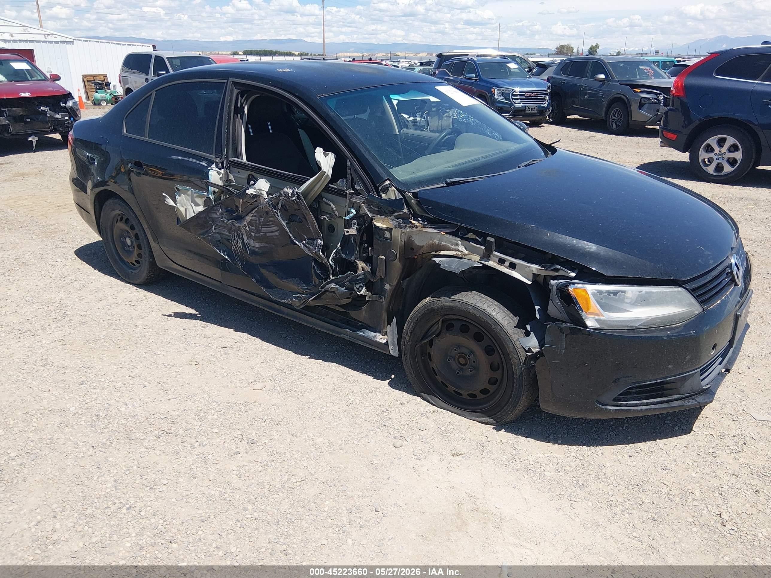 2011 Volkswagen Jetta 2.5l Se Black vin: 3VWDZ7AJ2BM354168