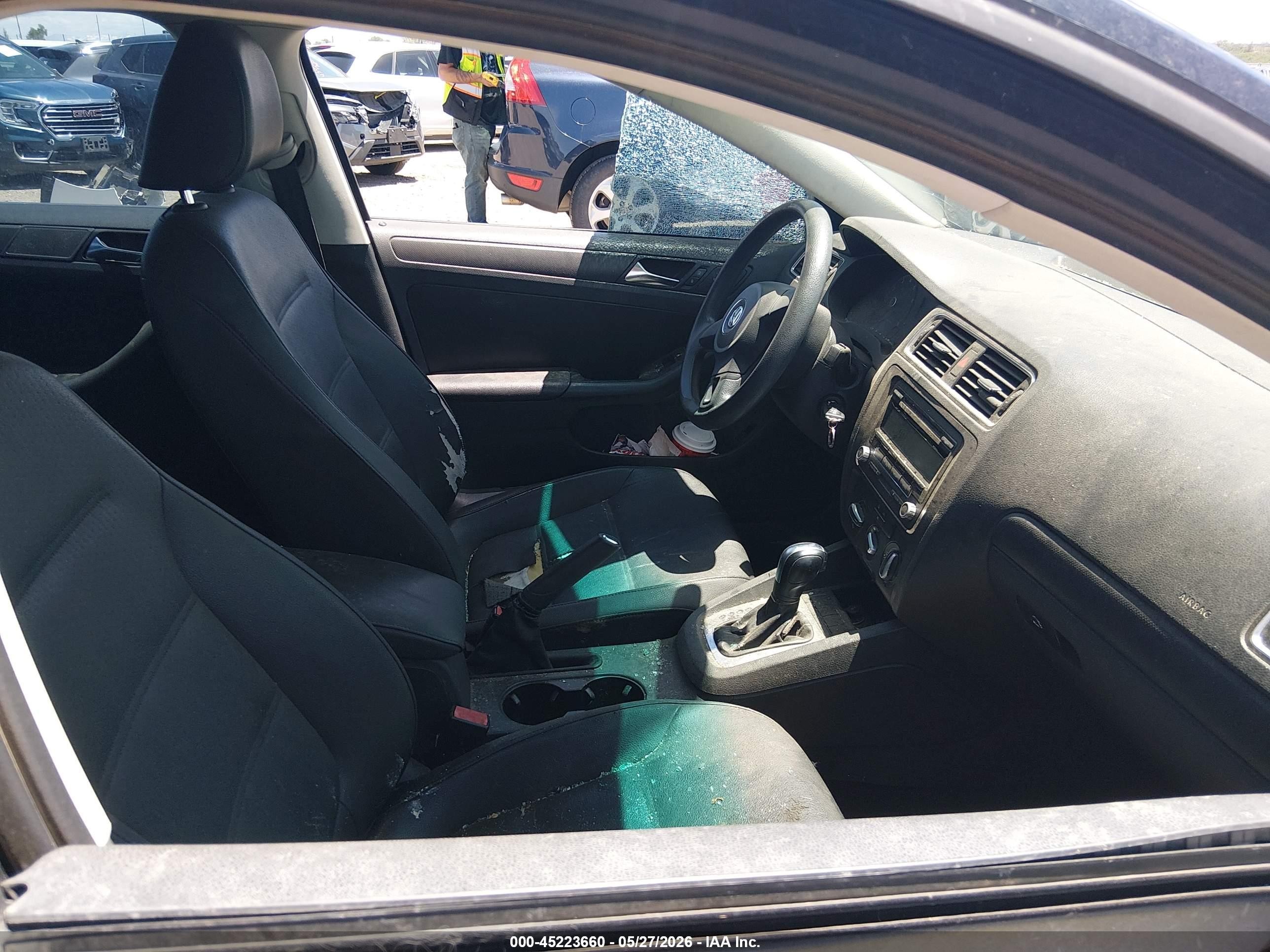 2011 Volkswagen Jetta 2.5l Se Black vin: 3VWDZ7AJ2BM354168