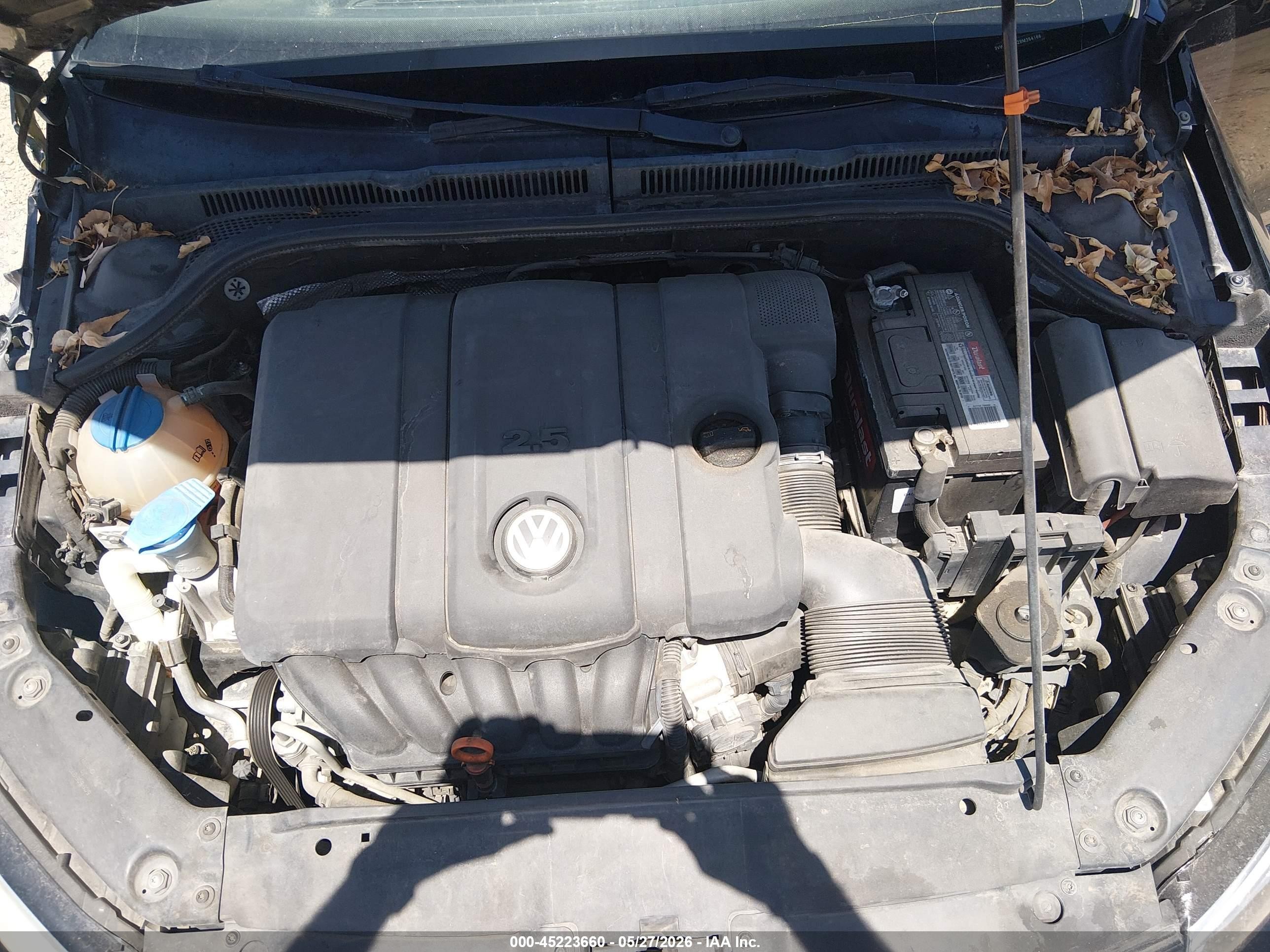 2011 Volkswagen Jetta 2.5l Se Black vin: 3VWDZ7AJ2BM354168