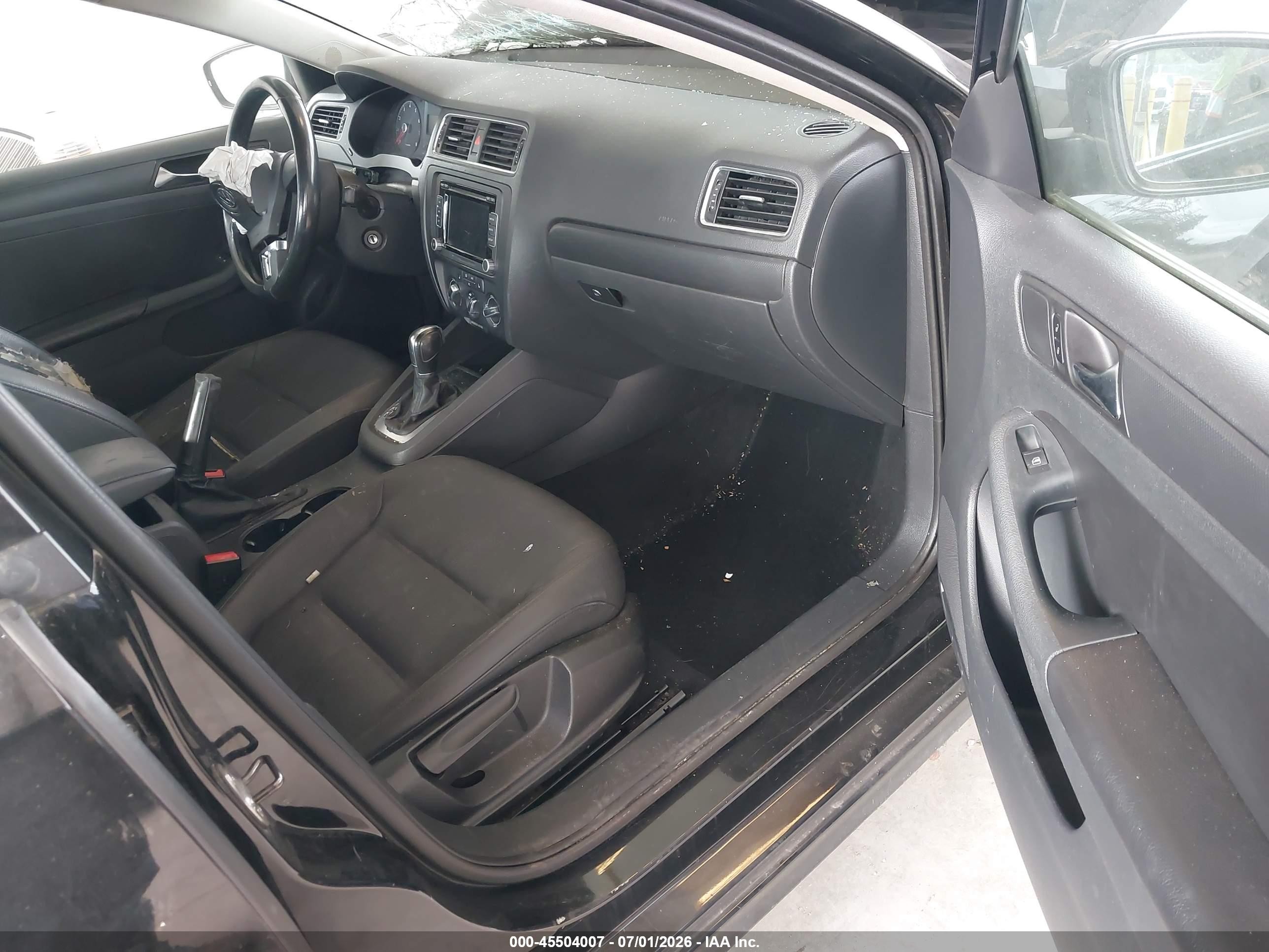2011 Volkswagen Jetta 2.5l Se Black vin: 3VWDZ7AJ2BM359662