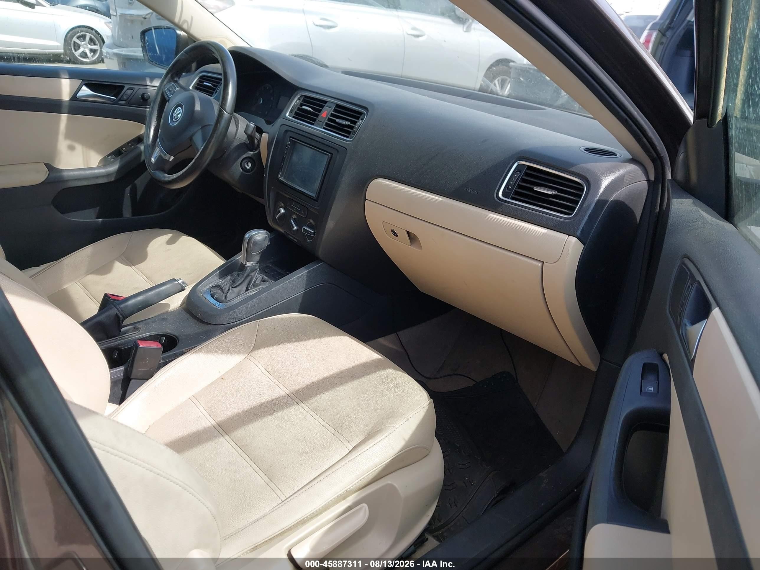 2011 Volkswagen Jetta 2.5l Se Brown vin: 3VWDZ7AJ2BM384285