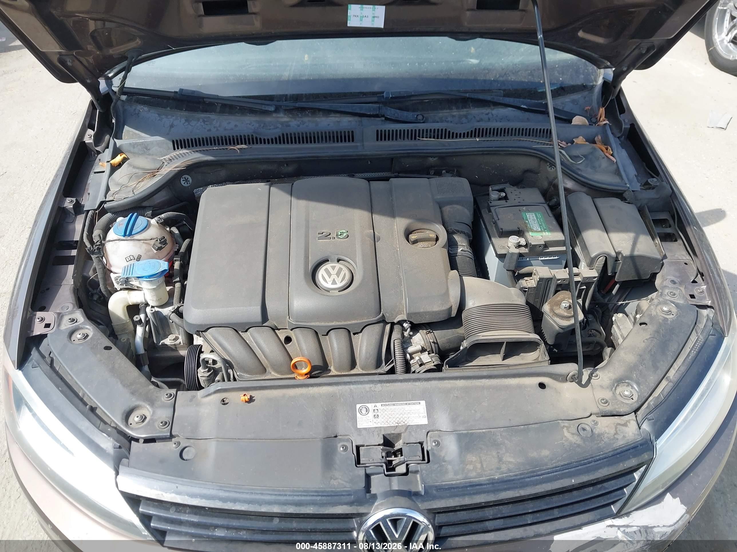 2011 Volkswagen Jetta 2.5l Se Brown vin: 3VWDZ7AJ2BM384285