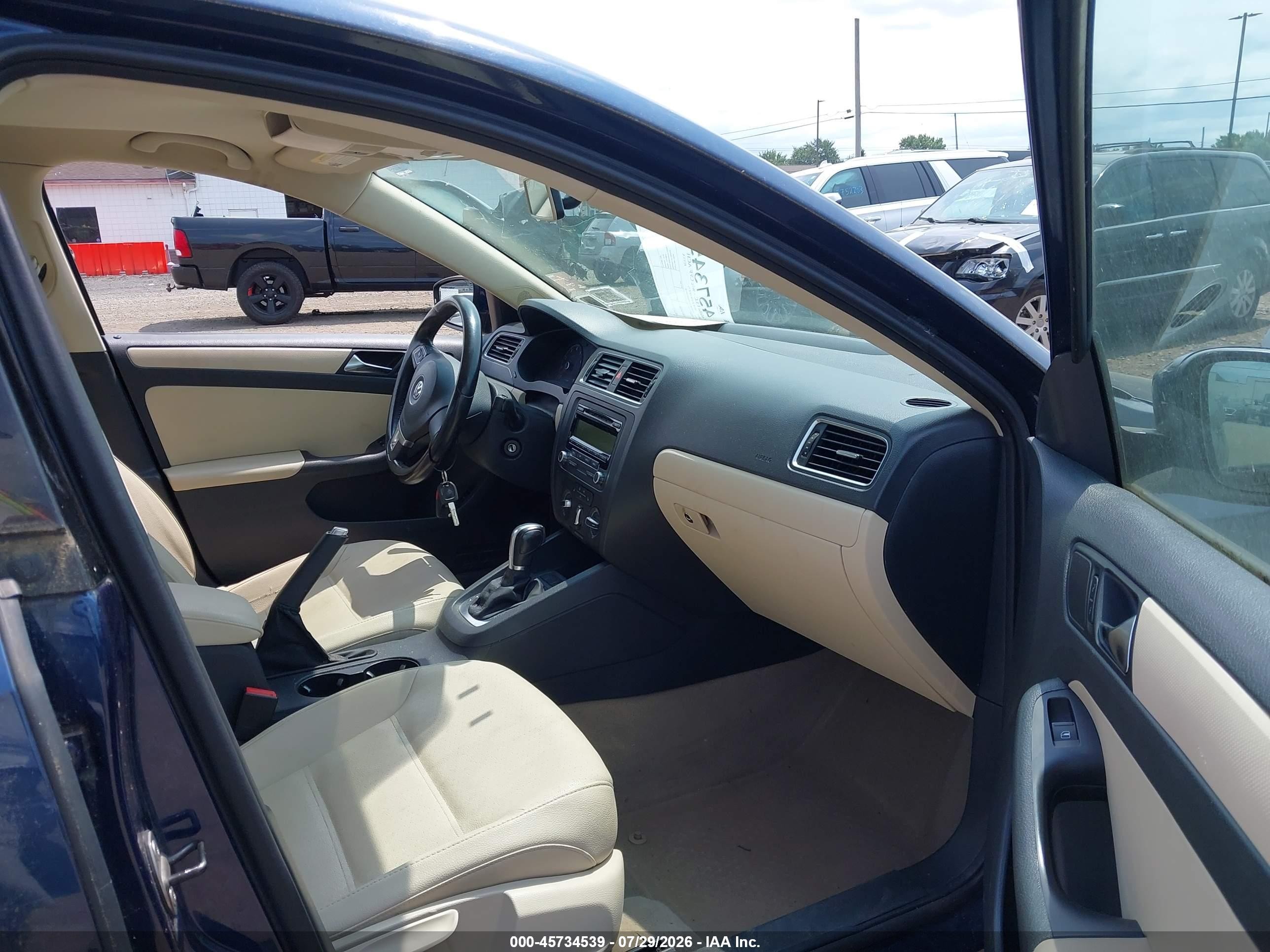 2011 Volkswagen Jetta 2.5l Se Blue vin: 3VWDZ7AJ3BM055918