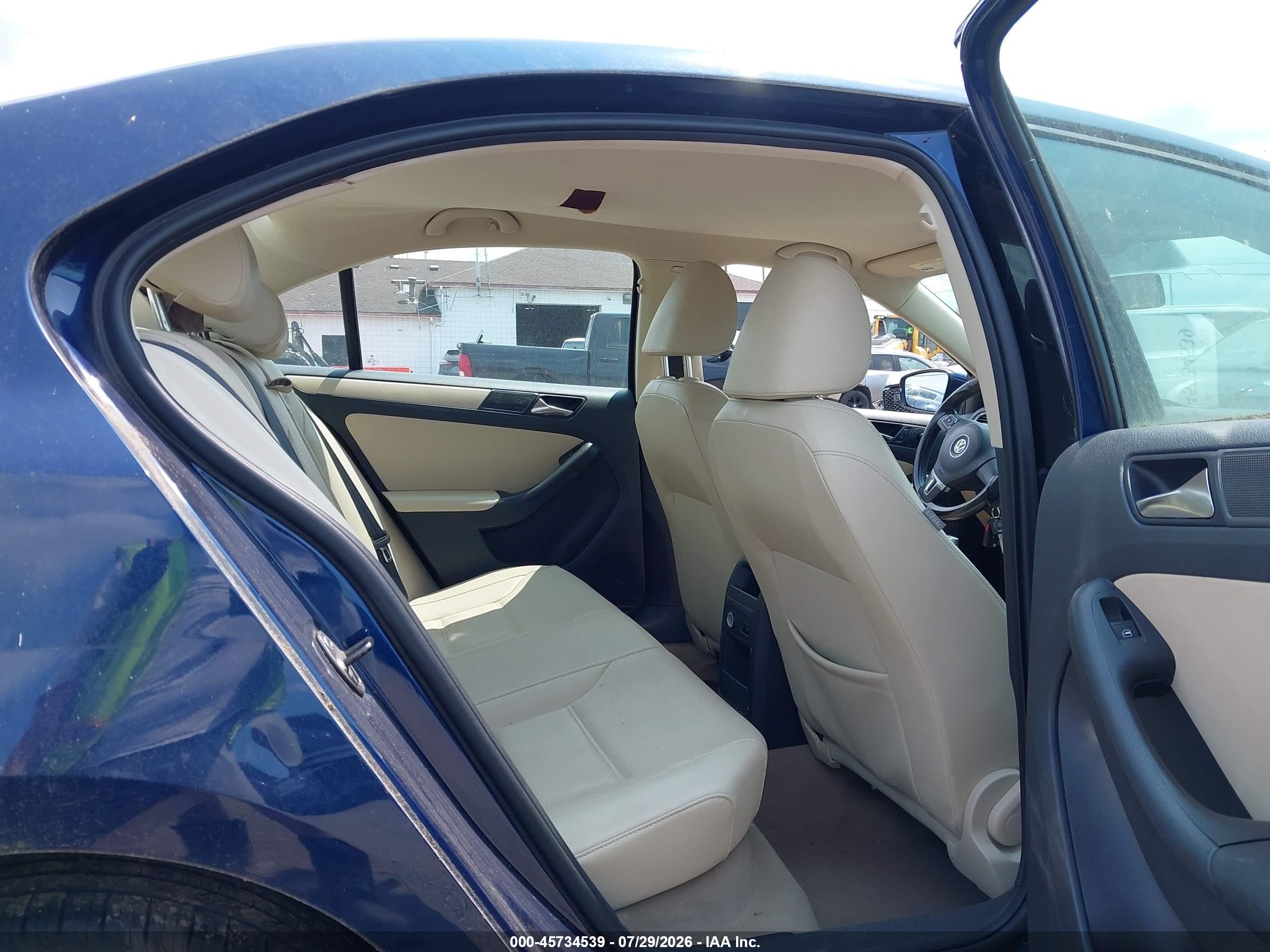 2011 Volkswagen Jetta 2.5l Se Blue vin: 3VWDZ7AJ3BM055918