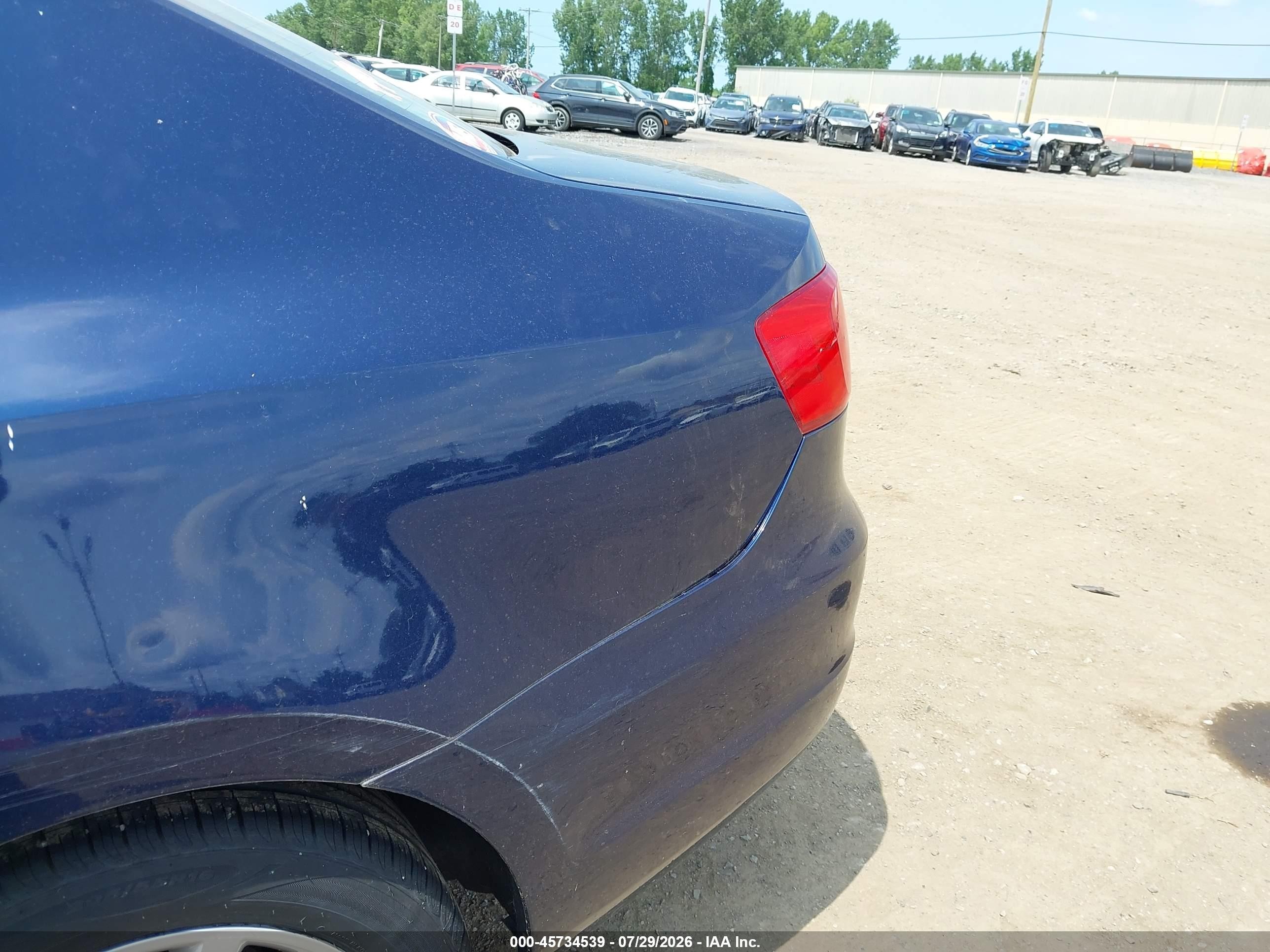 2011 Volkswagen Jetta 2.5l Se Blue vin: 3VWDZ7AJ3BM055918