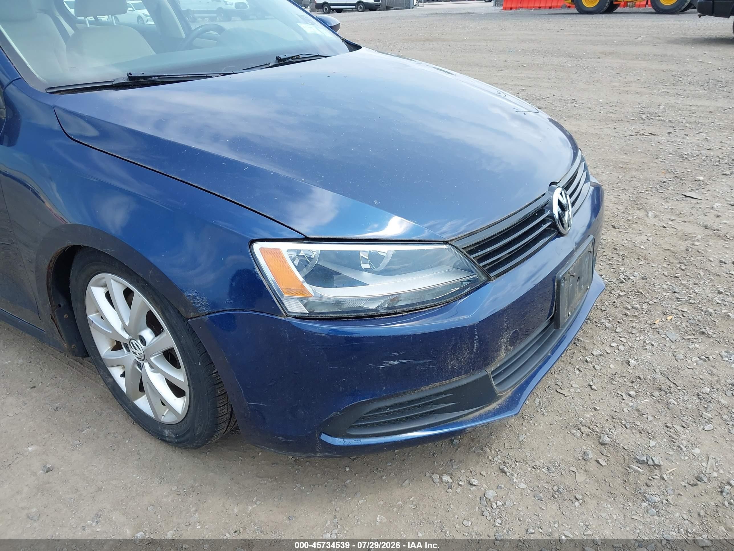 2011 Volkswagen Jetta 2.5l Se Blue vin: 3VWDZ7AJ3BM055918