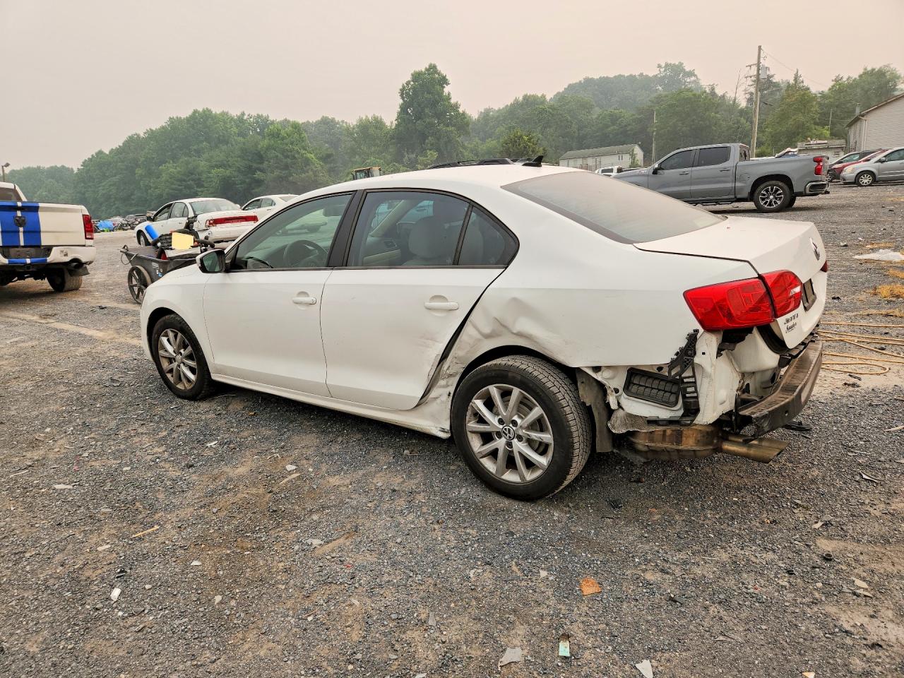 2011 Volkswagen Jetta Se White vin: 3VWDZ7AJ3BM317825