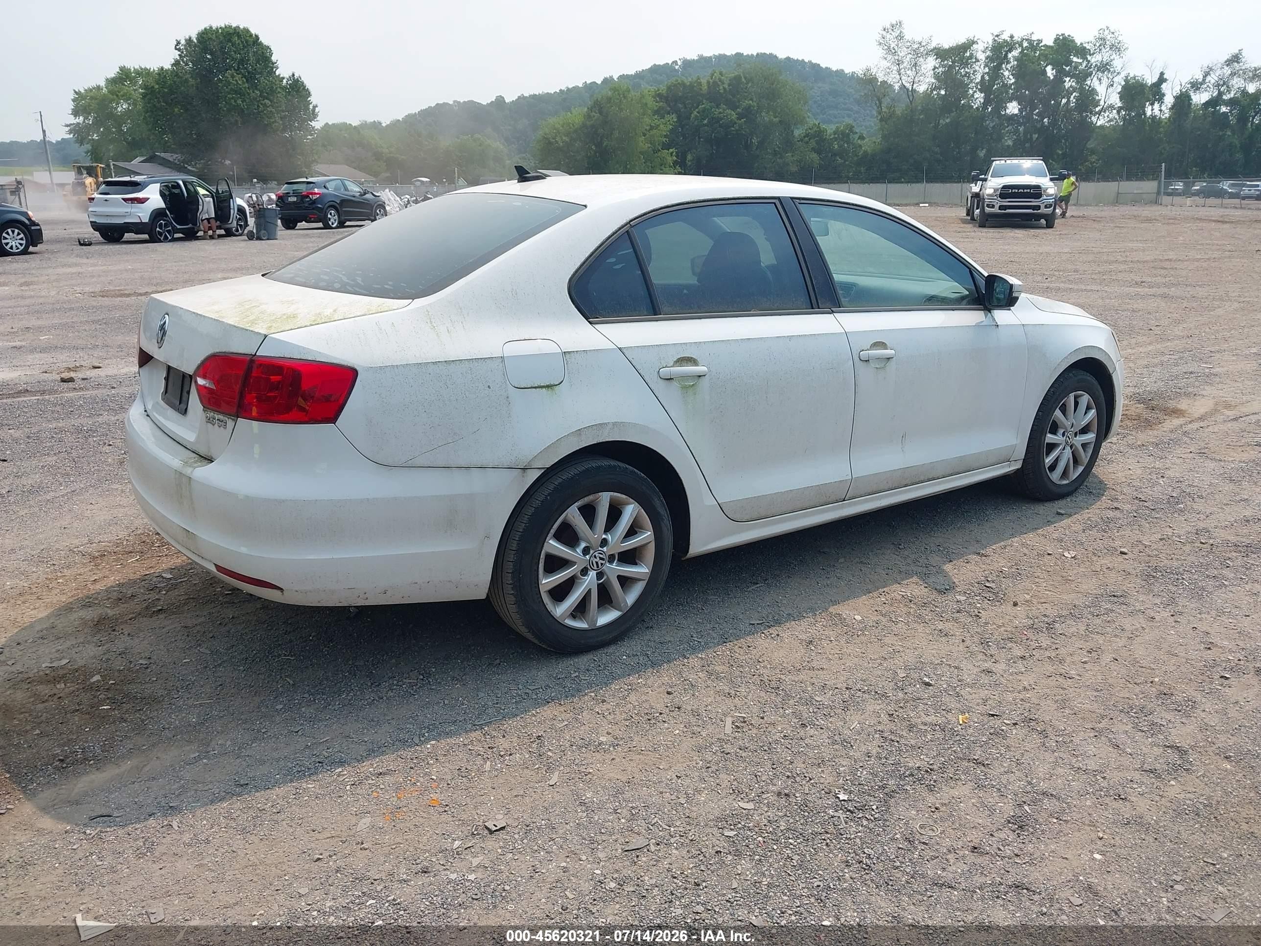 2011 Volkswagen Jetta 2.5l Se White vin: 3VWDZ7AJ3BM317954