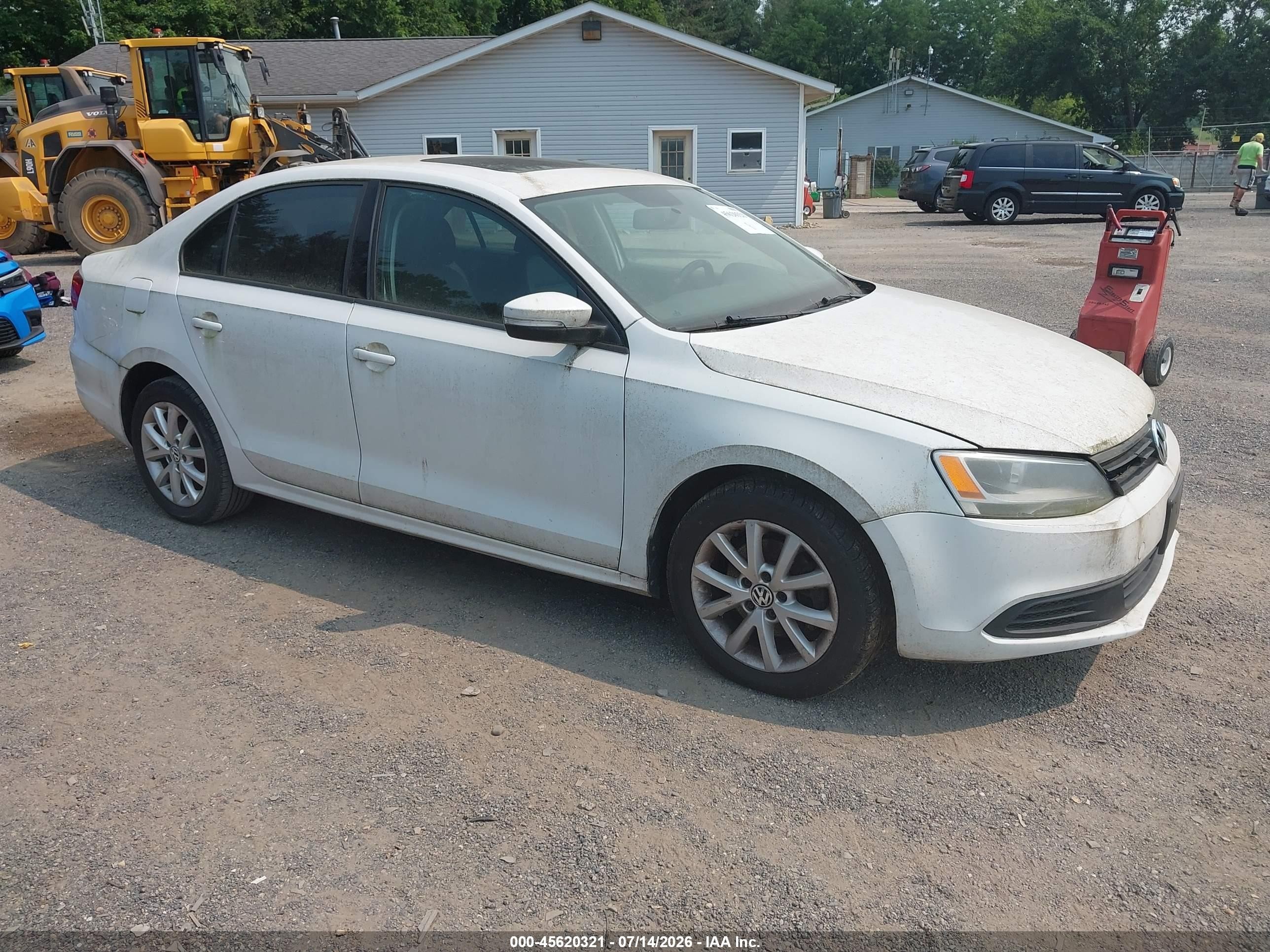 2011 Volkswagen Jetta 2.5l Se Белый vin: 3VWDZ7AJ3BM317954