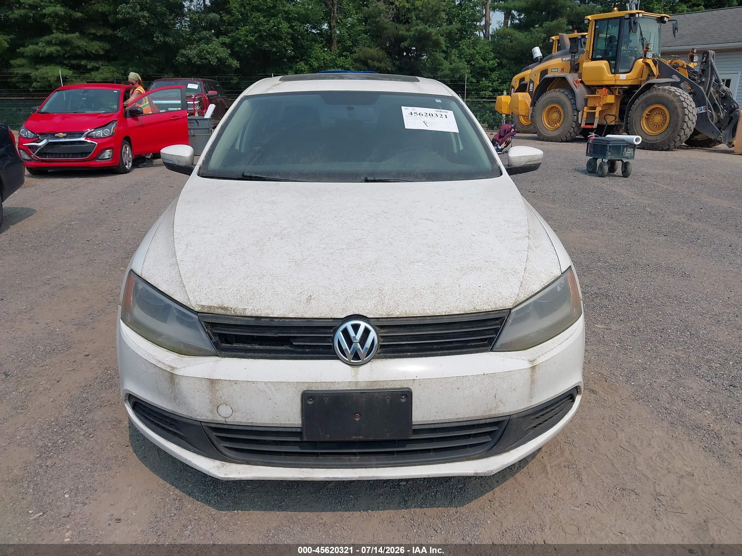 2011 Volkswagen Jetta 2.5l Se White vin: 3VWDZ7AJ3BM317954