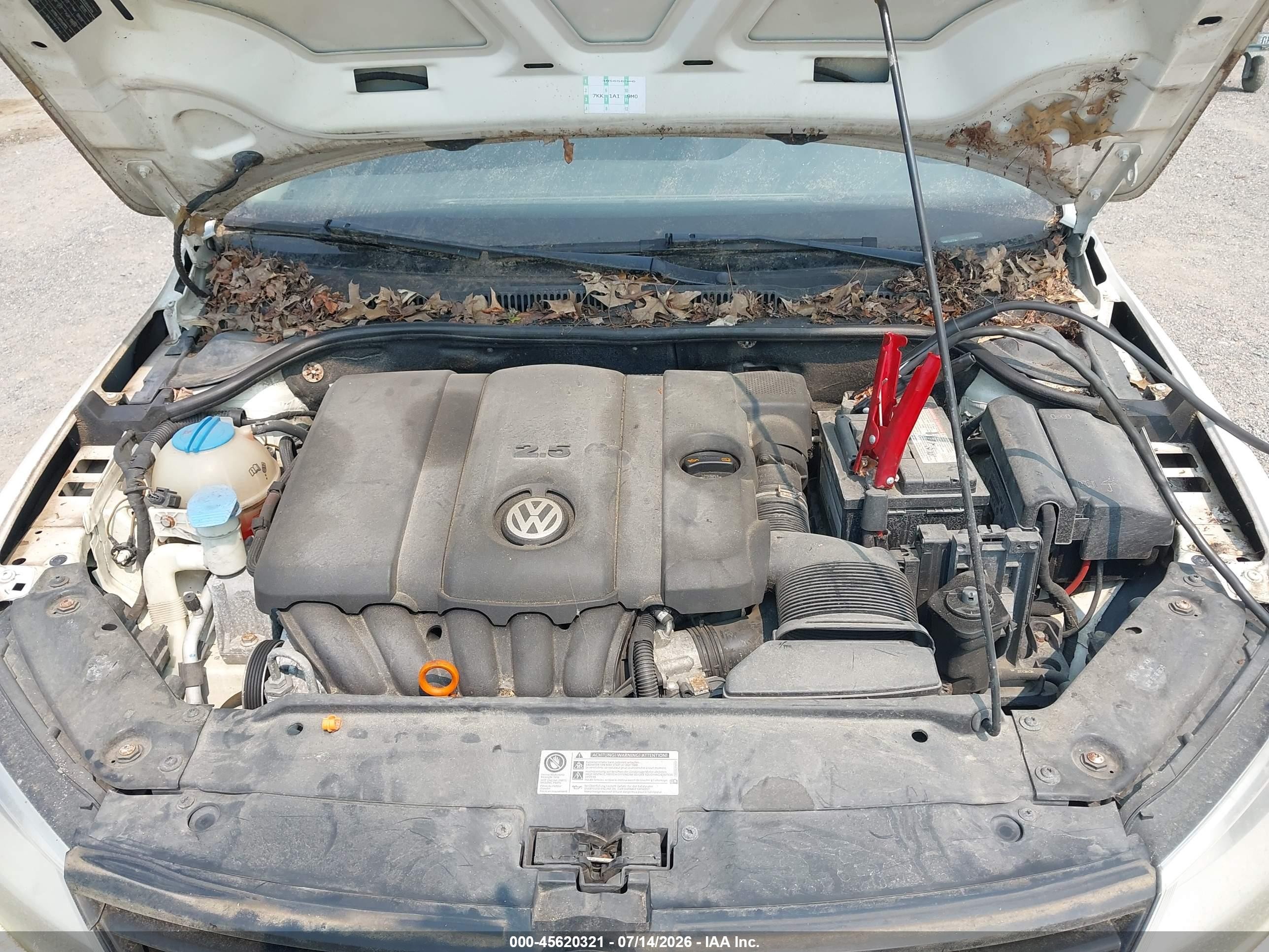 2011 Volkswagen Jetta 2.5l Se White vin: 3VWDZ7AJ3BM317954