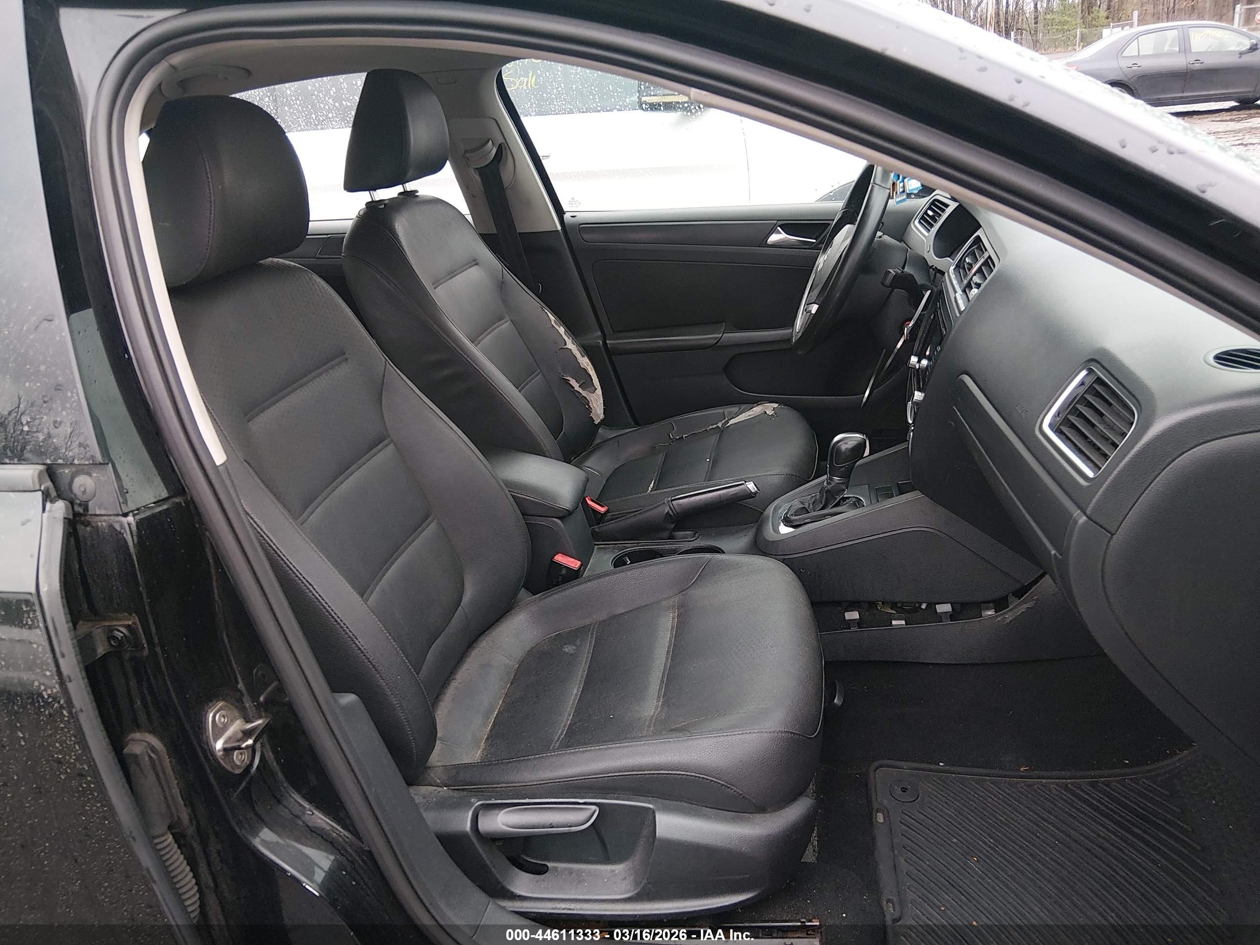 2011 Volkswagen Jetta 2.5l Se Black vin: 3VWDZ7AJ3BM319543