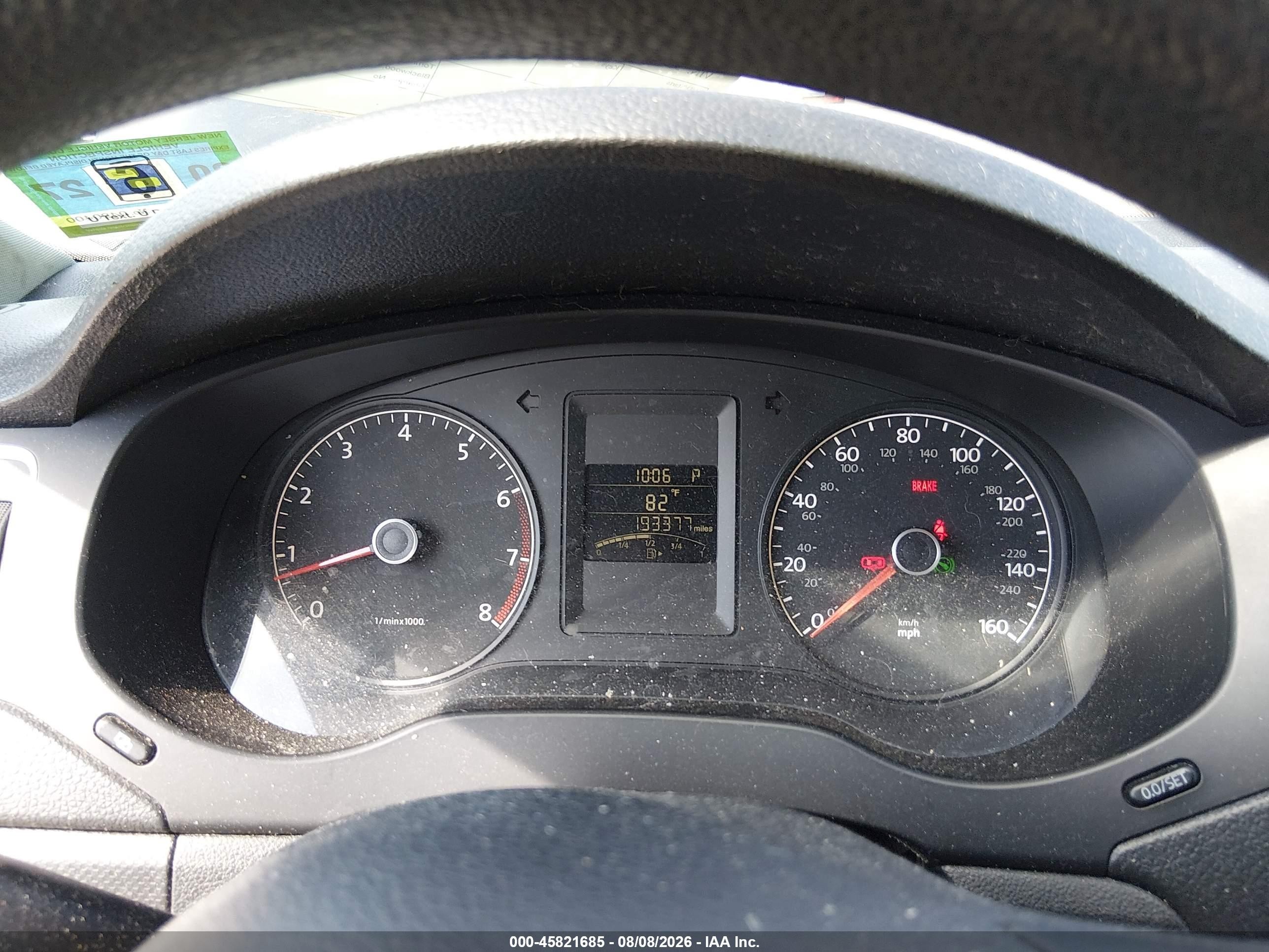 2011 Volkswagen Jetta 2.5l Se Черный vin: 3VWDZ7AJ3BM345933