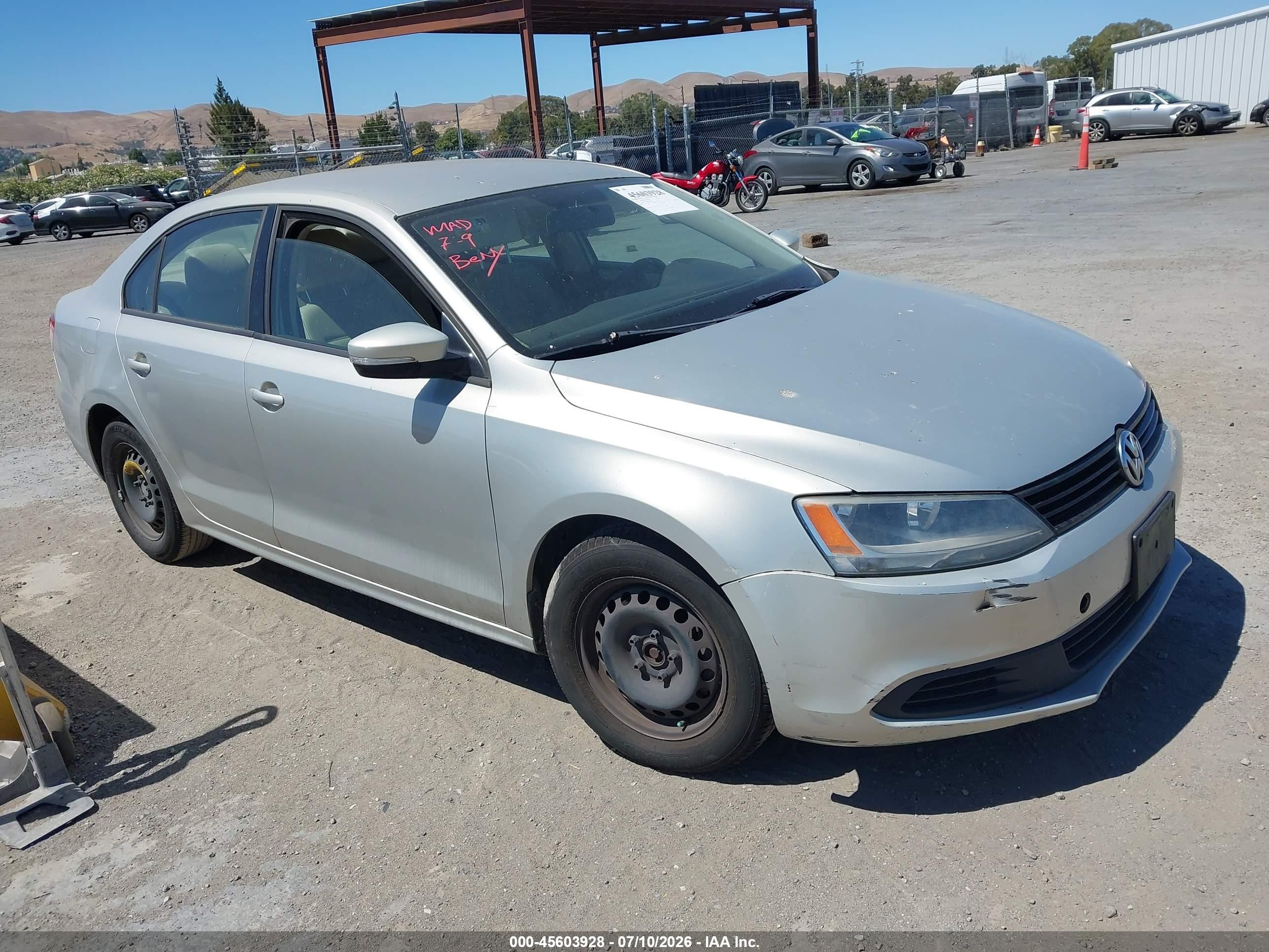 2011 Volkswagen Jetta 2.5l Se Gray vin: 3VWDZ7AJ3BM391259