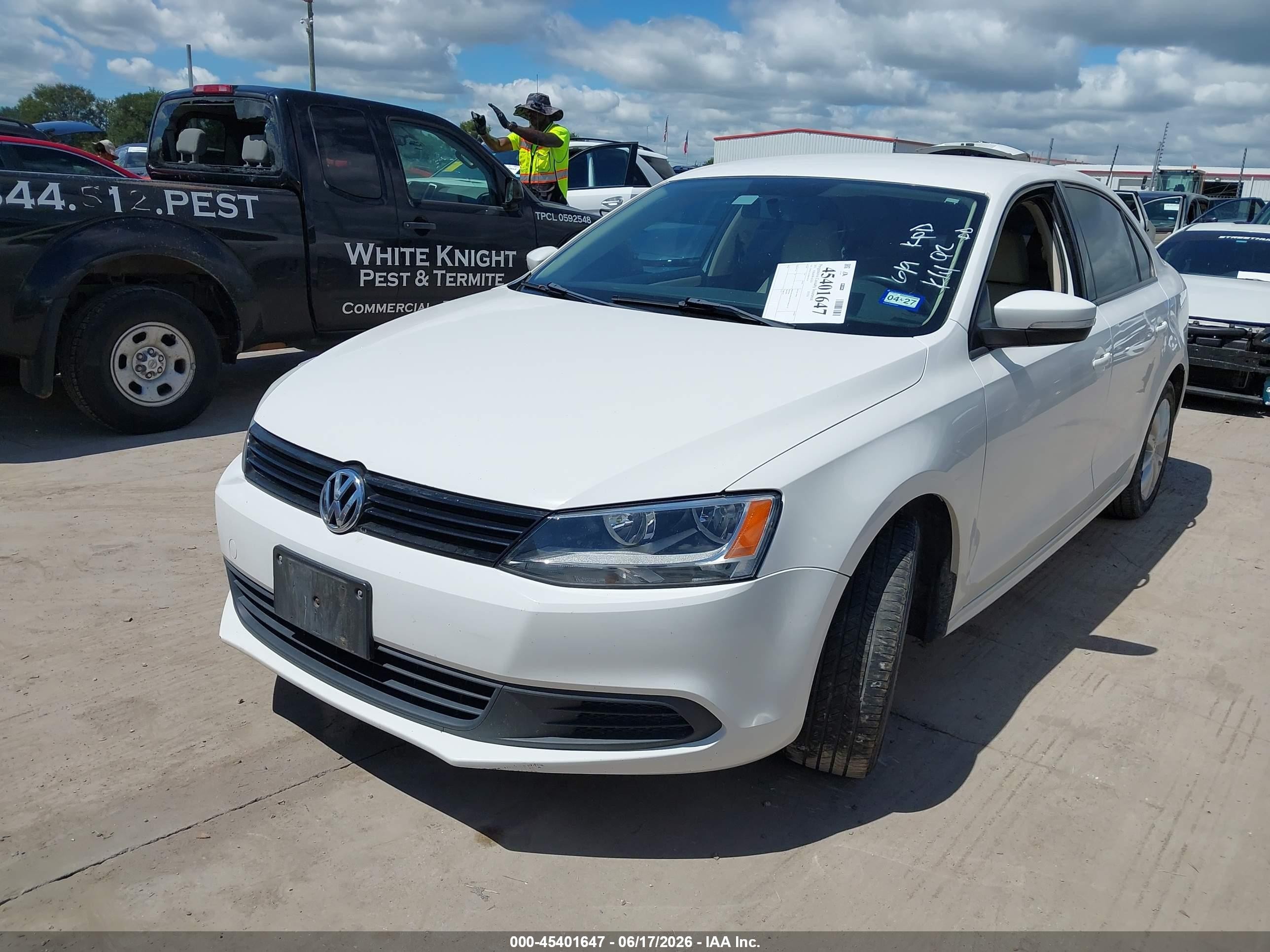 2011 Volkswagen Jetta 2.5l Se White vin: 3VWDZ7AJ3BM396350