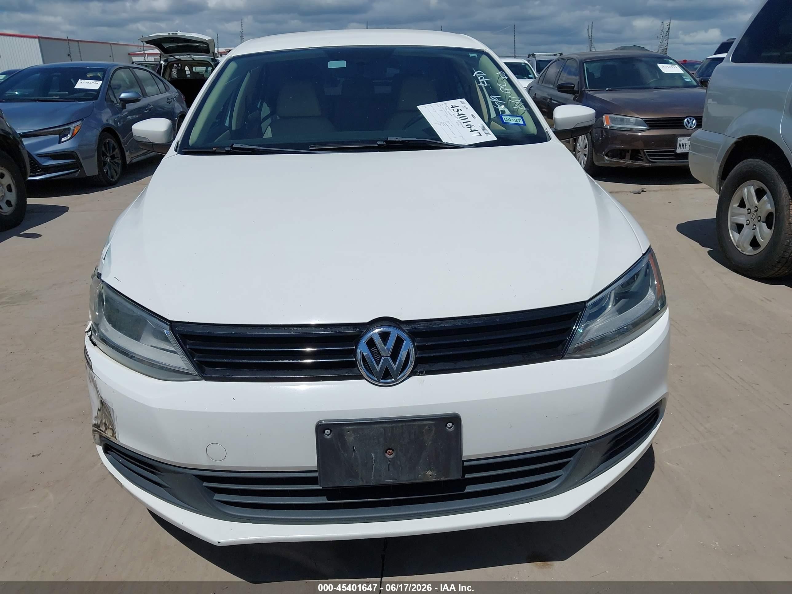 2011 Volkswagen Jetta 2.5l Se White vin: 3VWDZ7AJ3BM396350