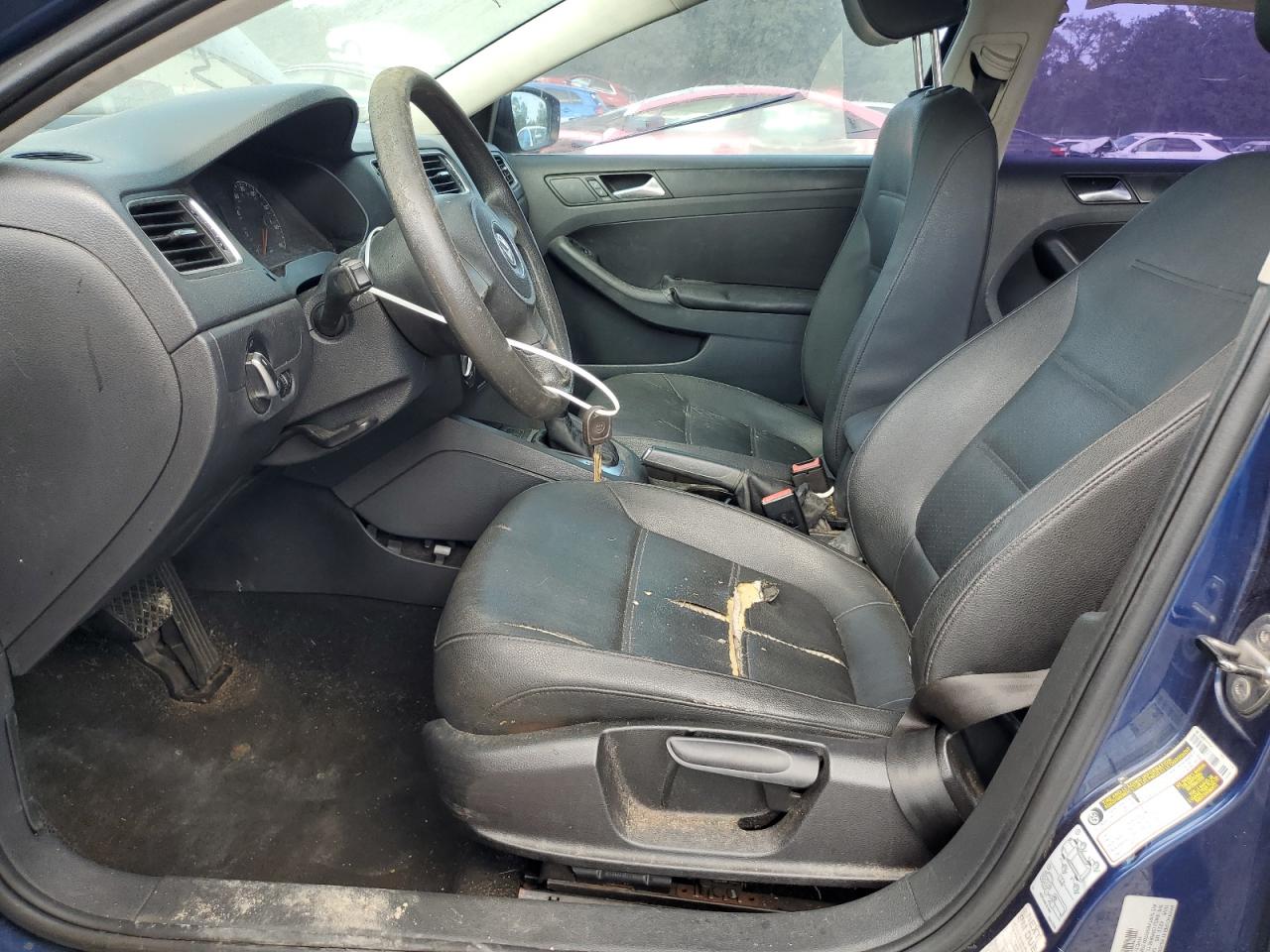 2011 Volkswagen Jetta Blue vin: 3VWDZ7AJ4BM087101