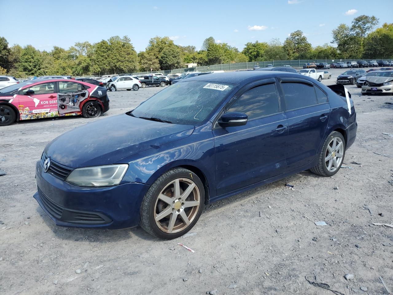 2011 Volkswagen Jetta Blue vin: 3VWDZ7AJ4BM087101